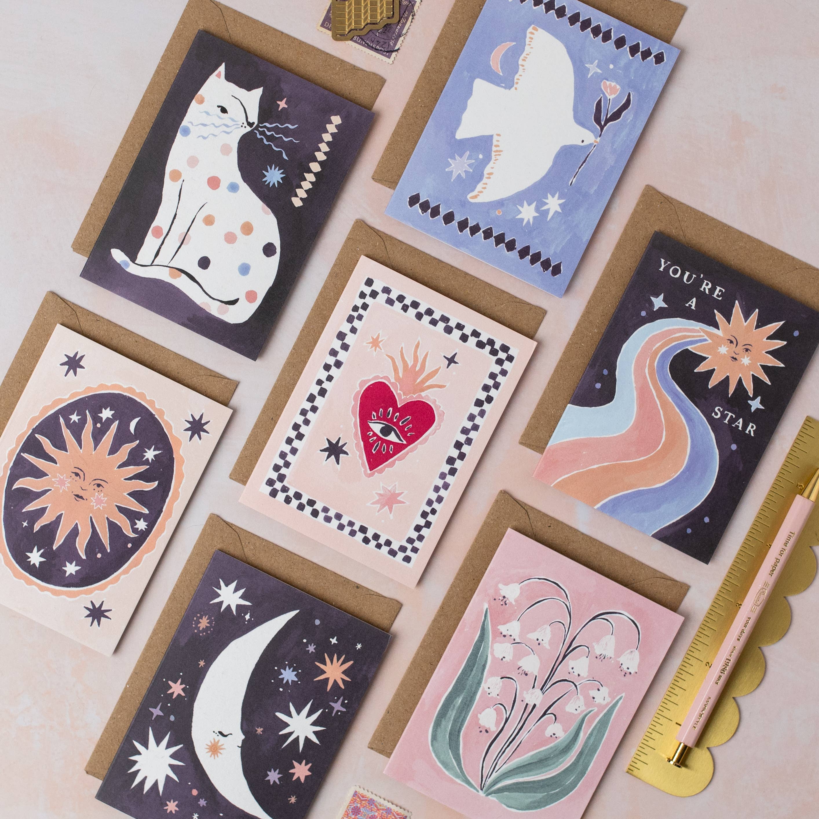 Dove Mini Greeting Card