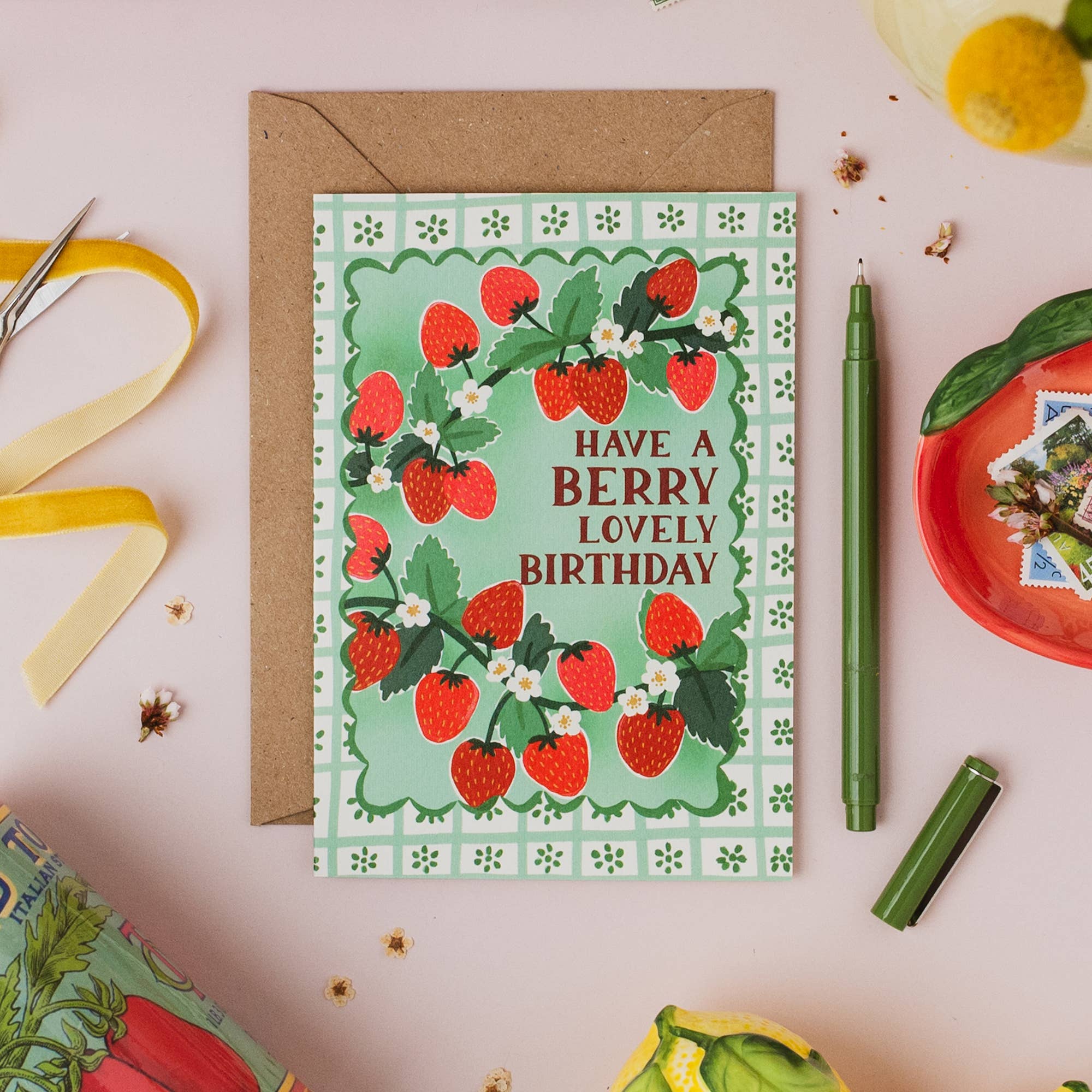 "Berry Lovely Birthday" Greeting Card