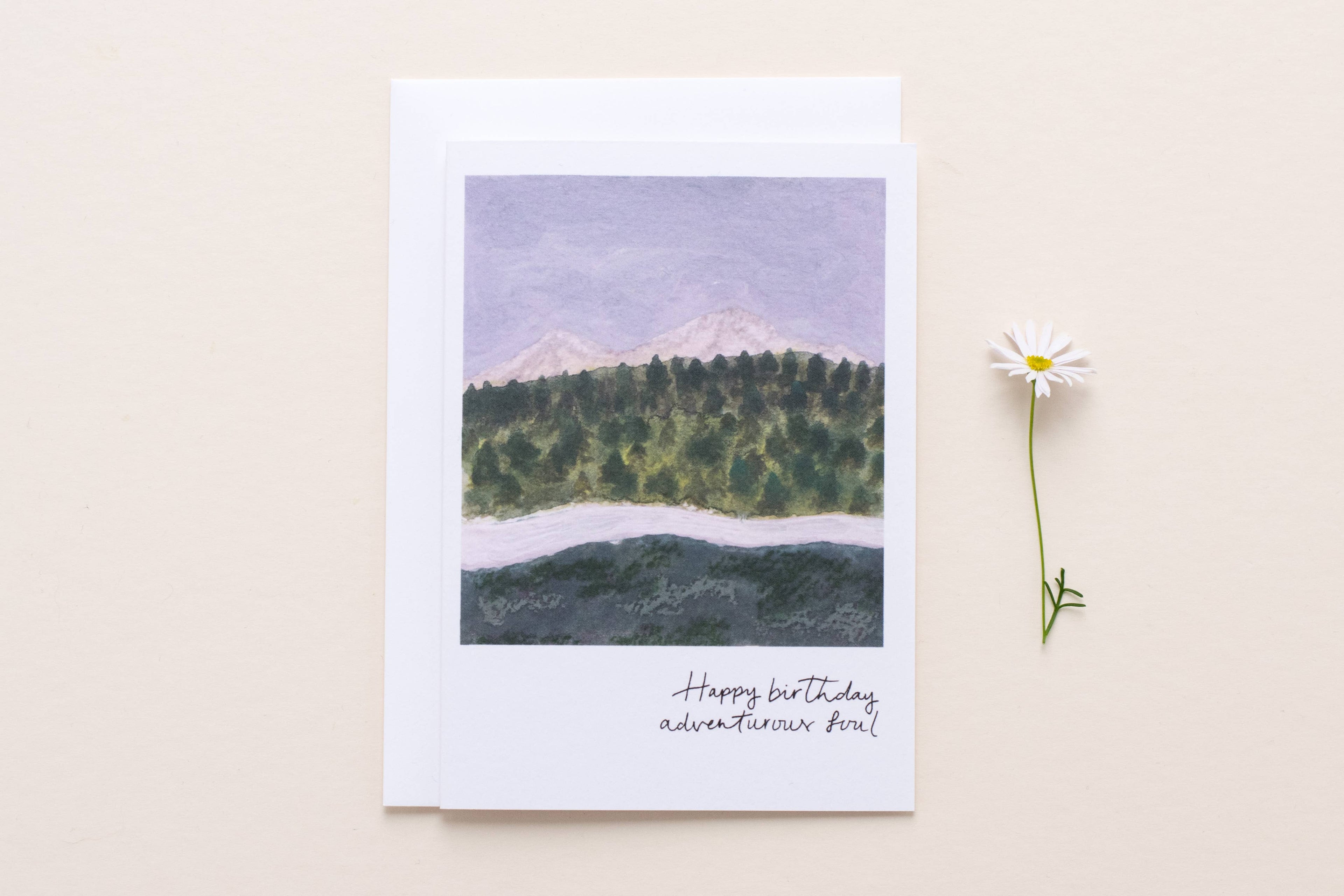 Adventurous Soul Mountains & Sea Wild Birthday Greeting Card