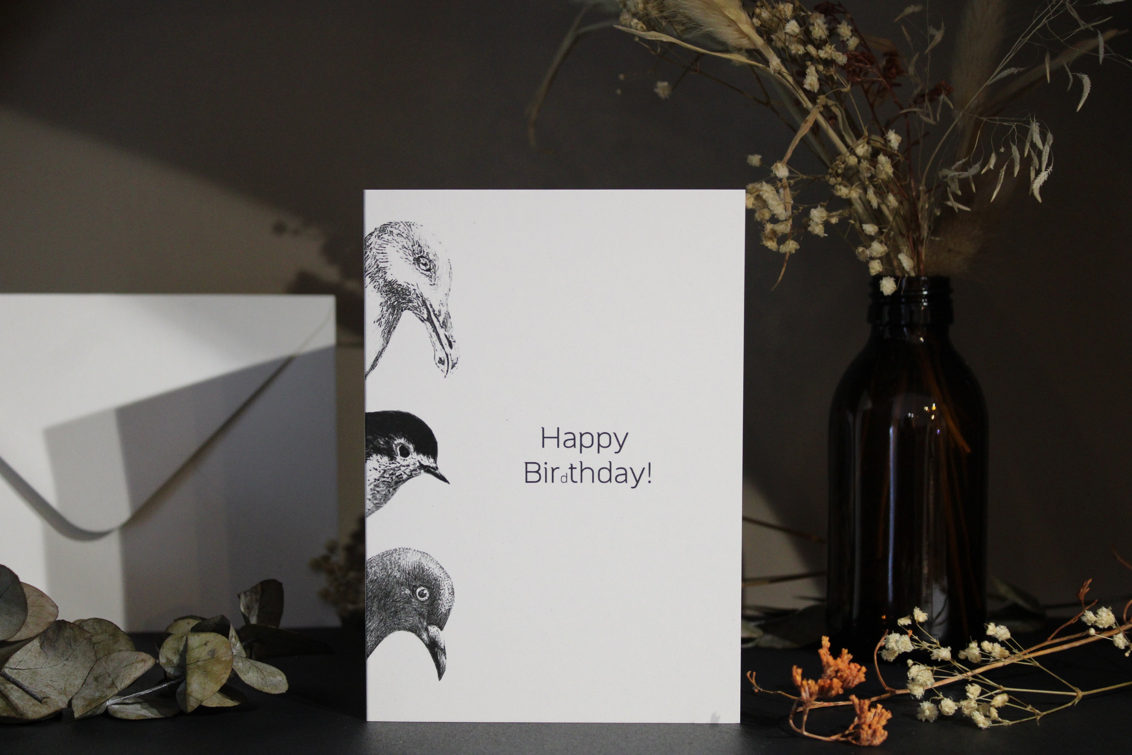 Bird Pun Happy Birthday Greeting Card
