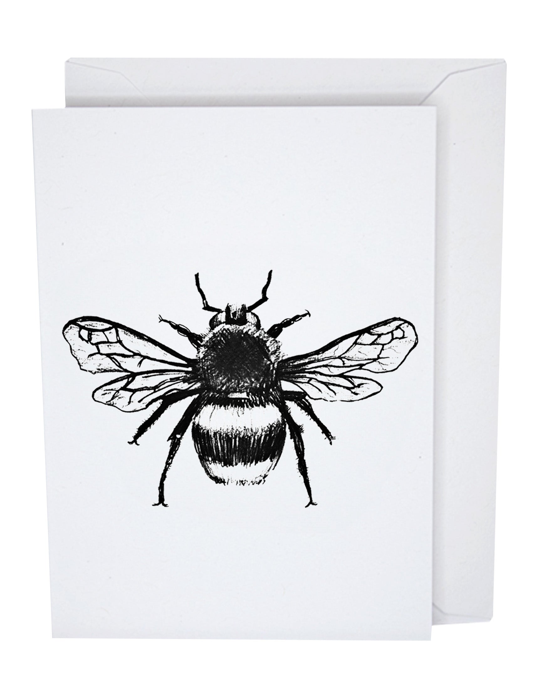 Bumblebee Recycled Paper Blank Greeting Card