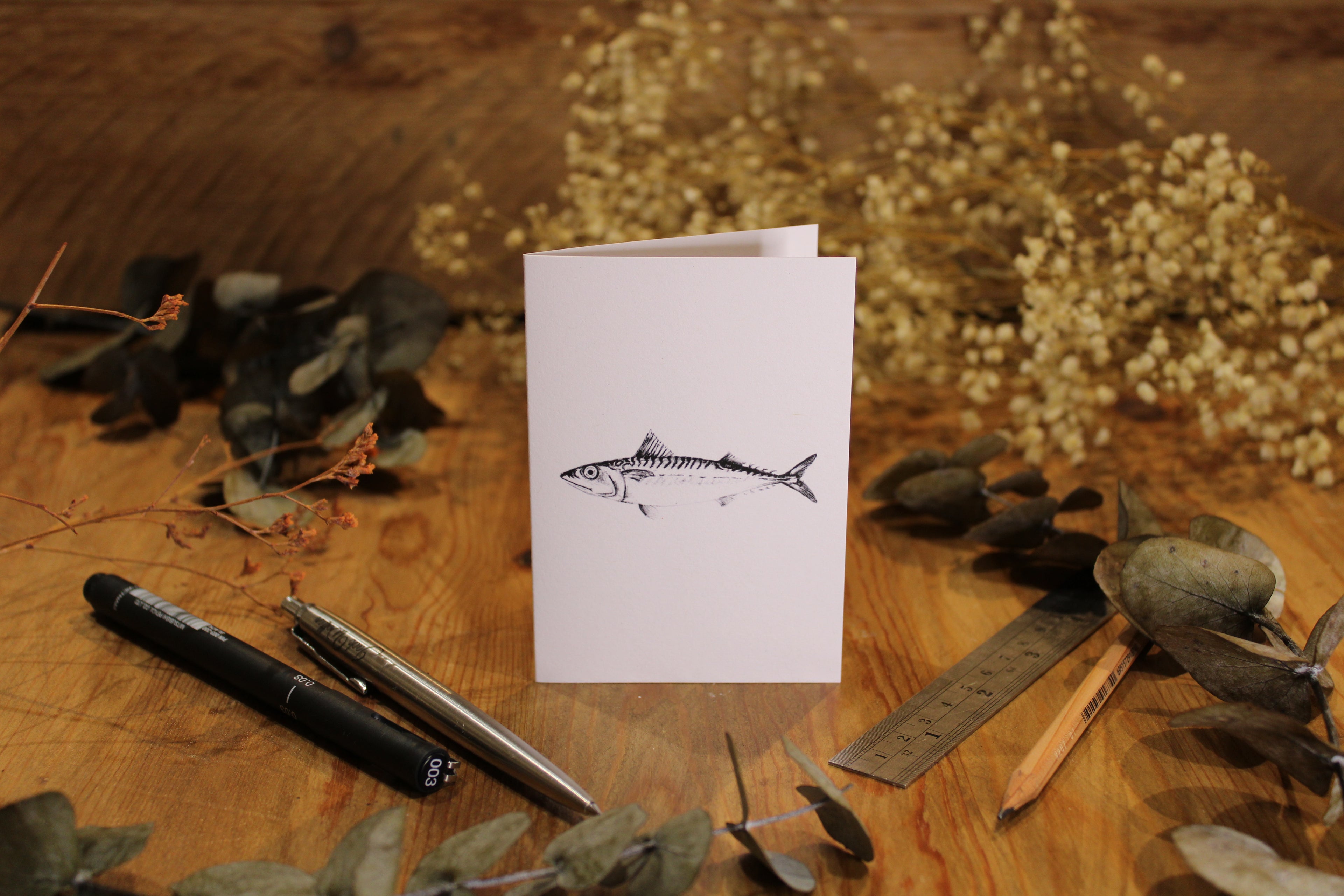 Mackerel Greeting Card