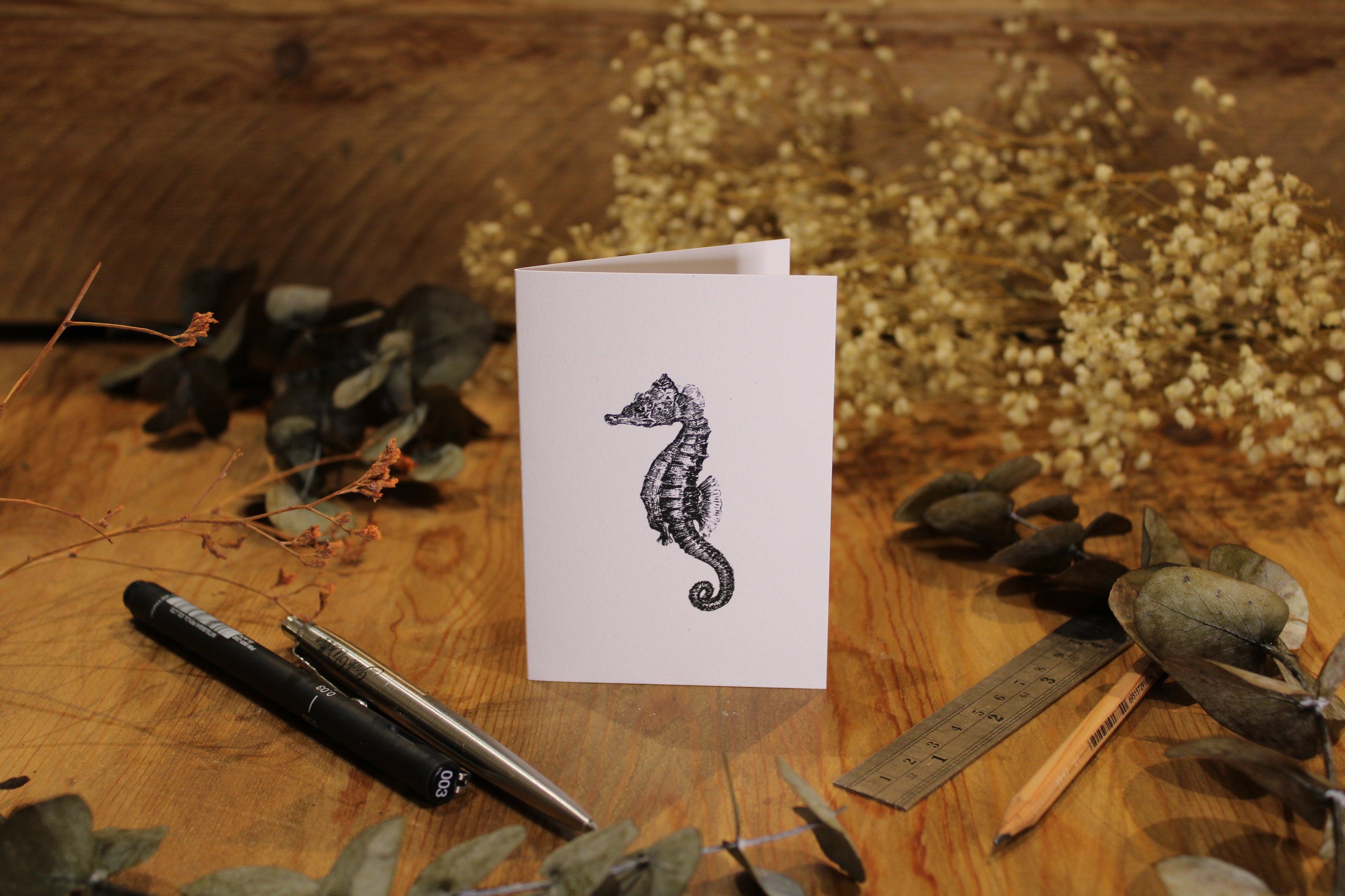 Seahorse Greeting Card