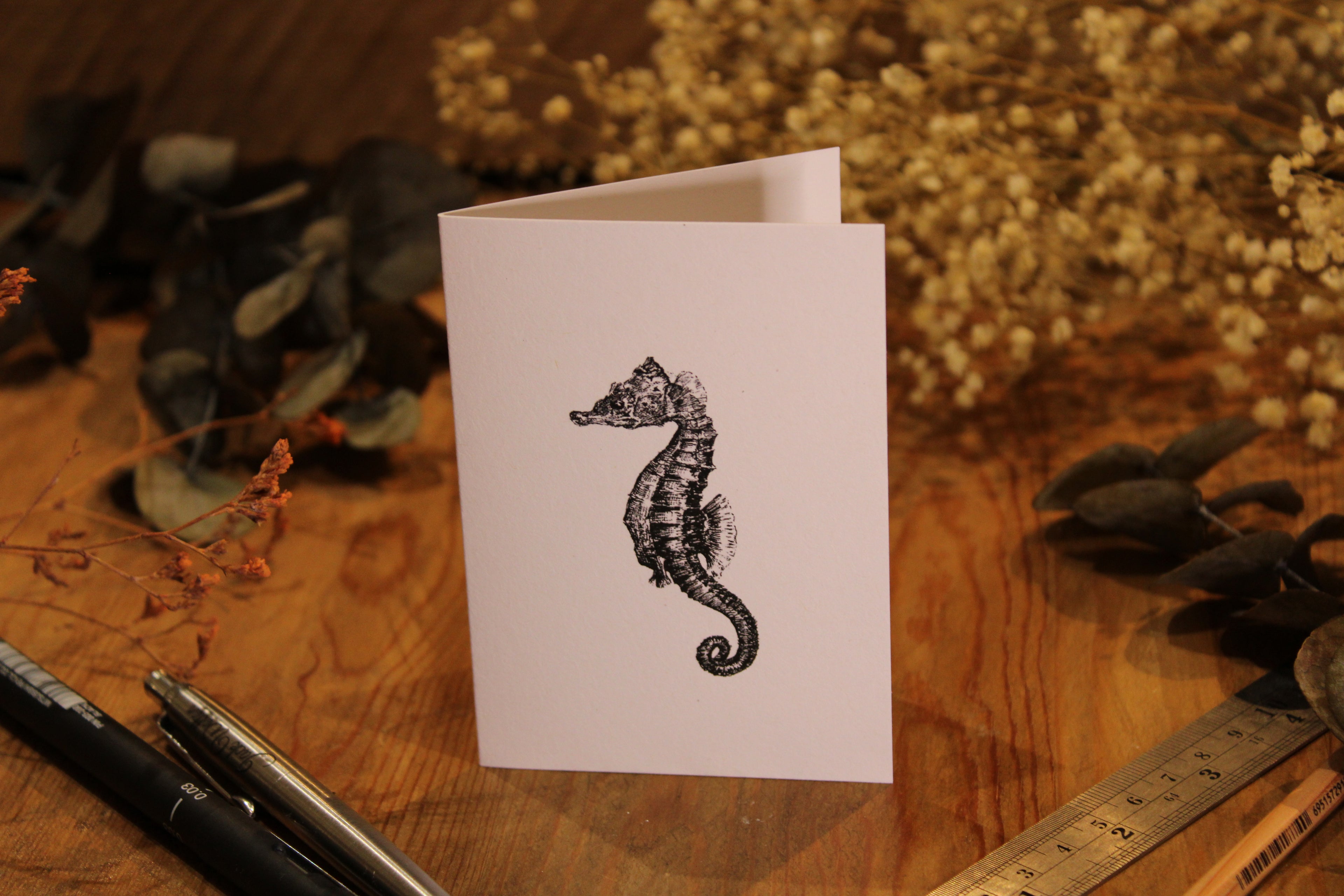 Seahorse Greeting Card