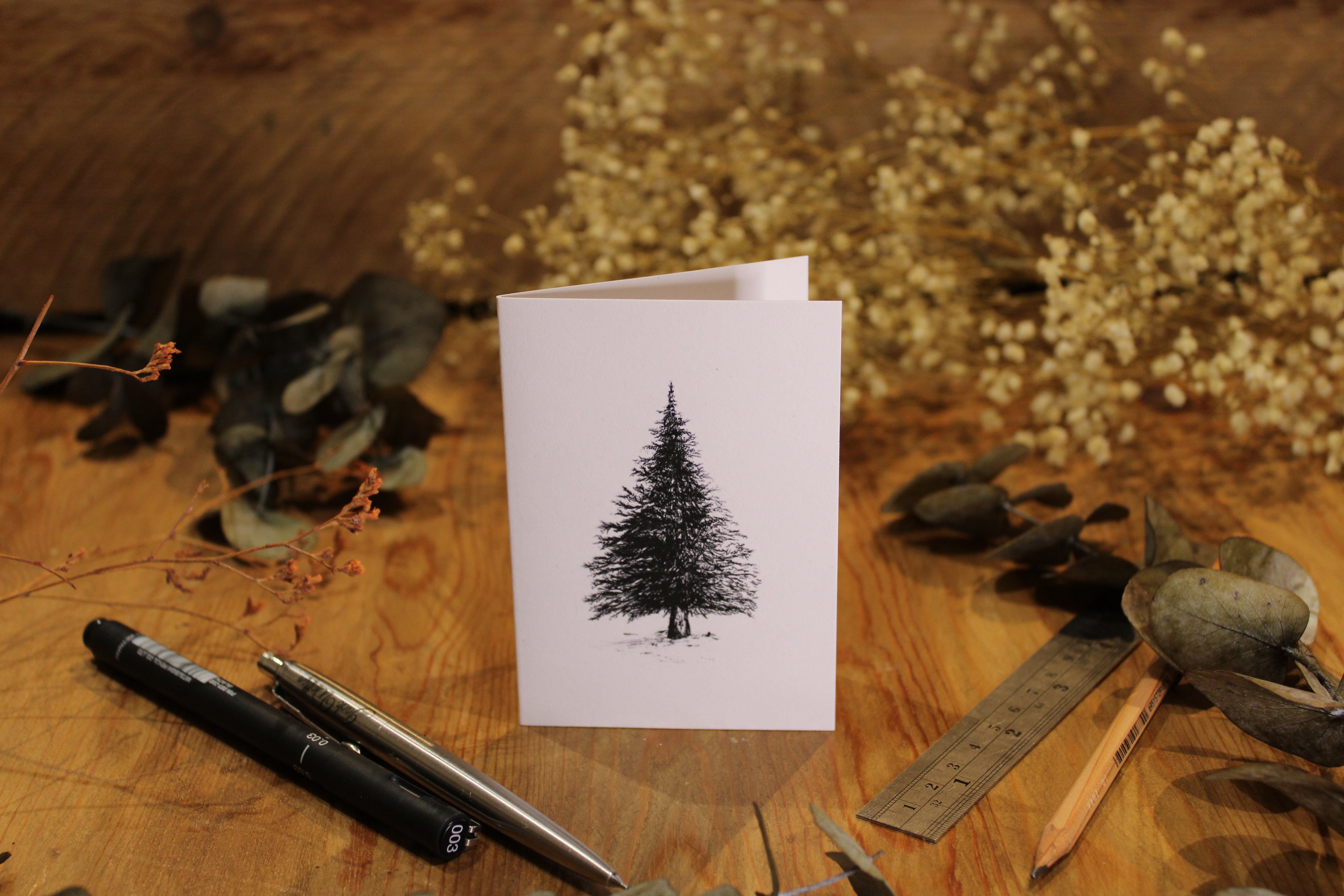 Christmas Fir Tree Greeting Card