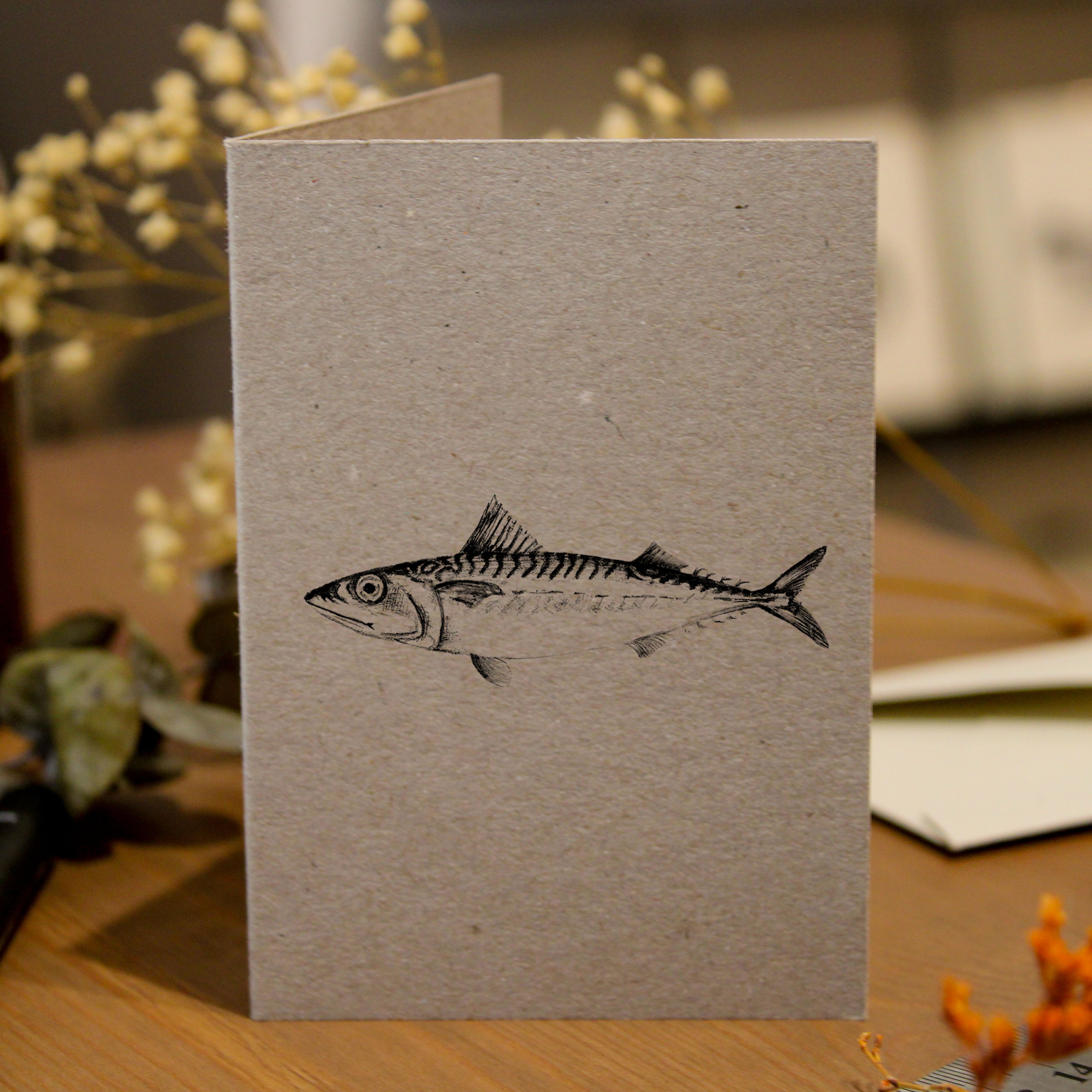 Mackerel Greeting Card