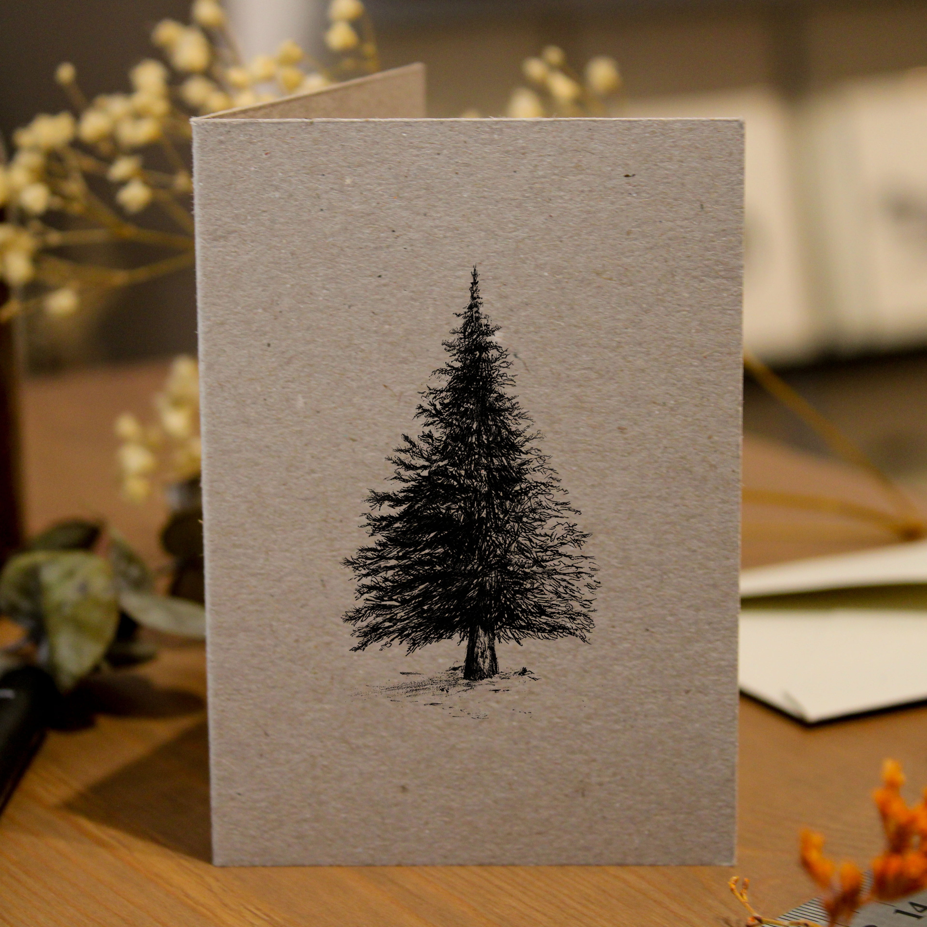 Christmas Fir Tree Greeting Card