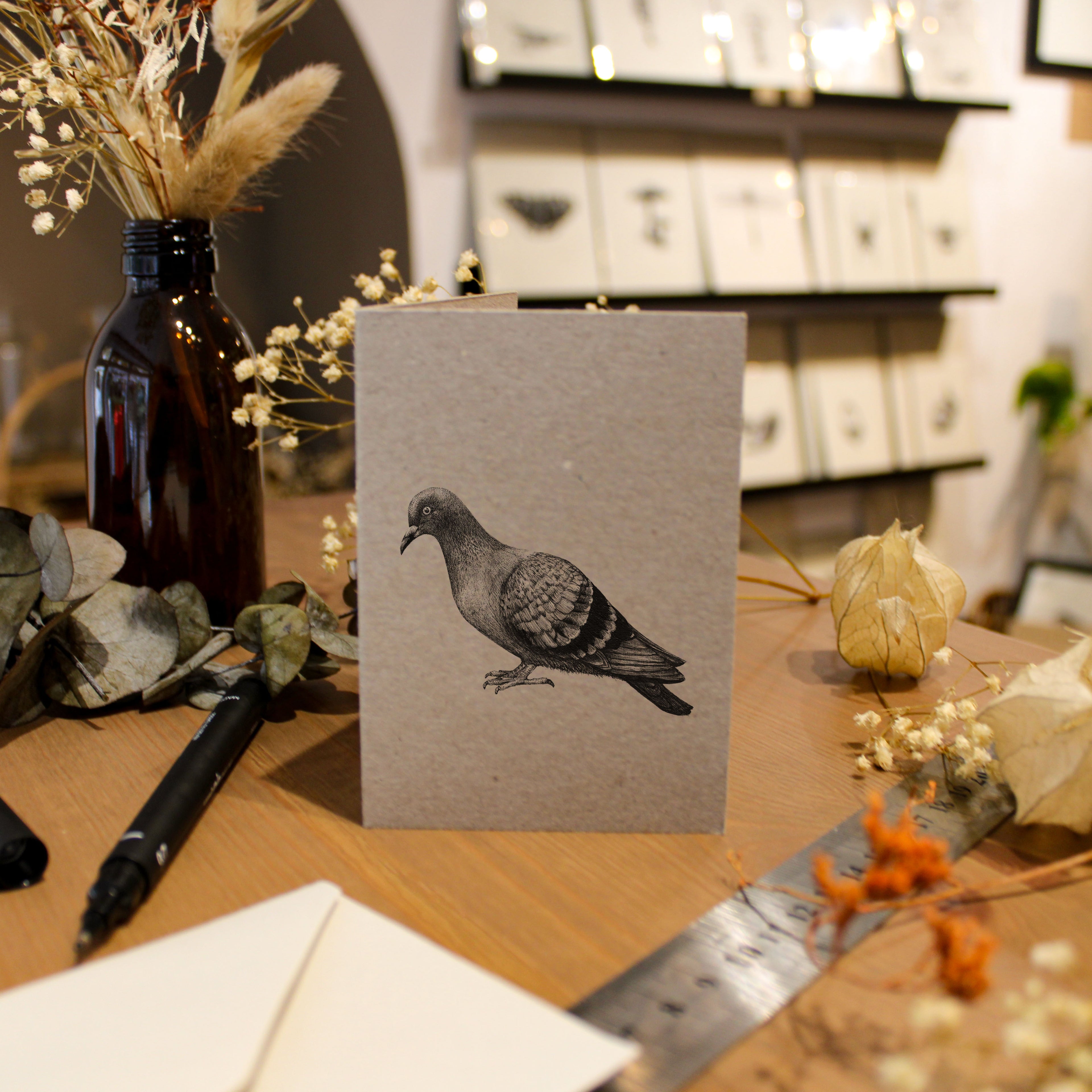 Pigeon Greeting Card