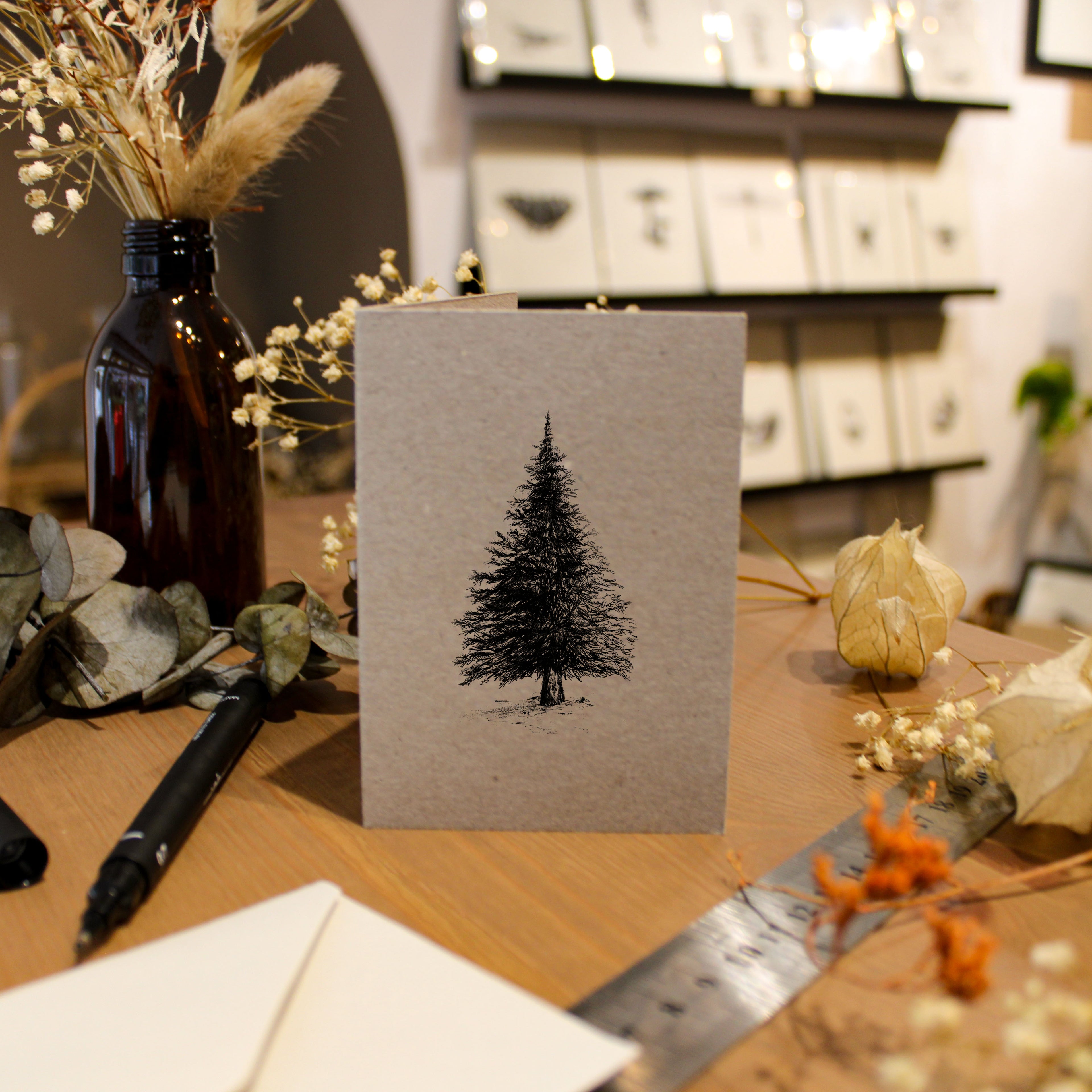 Christmas Fir Tree Greeting Card