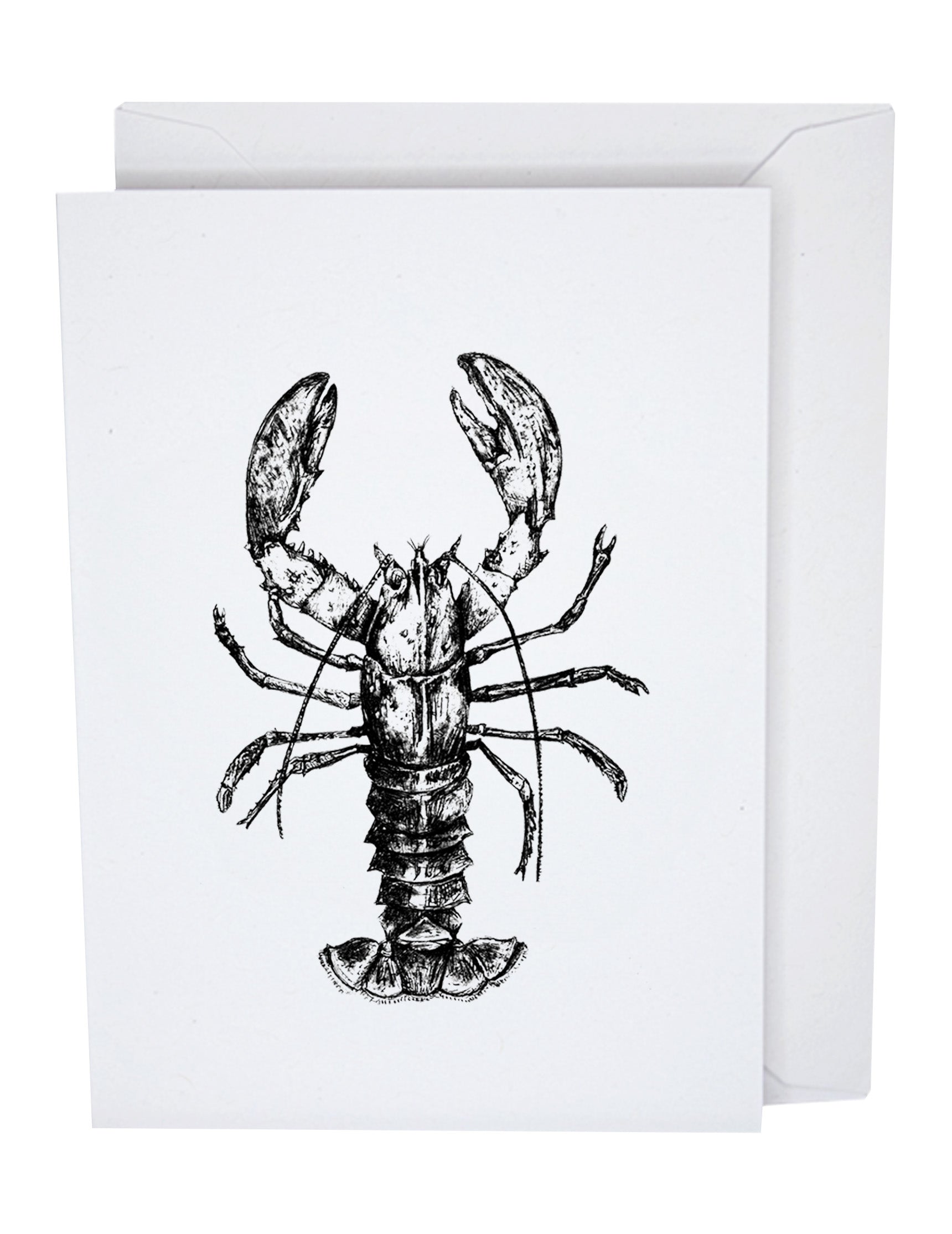 Lobster Recycled Paper Blank Greeting Card