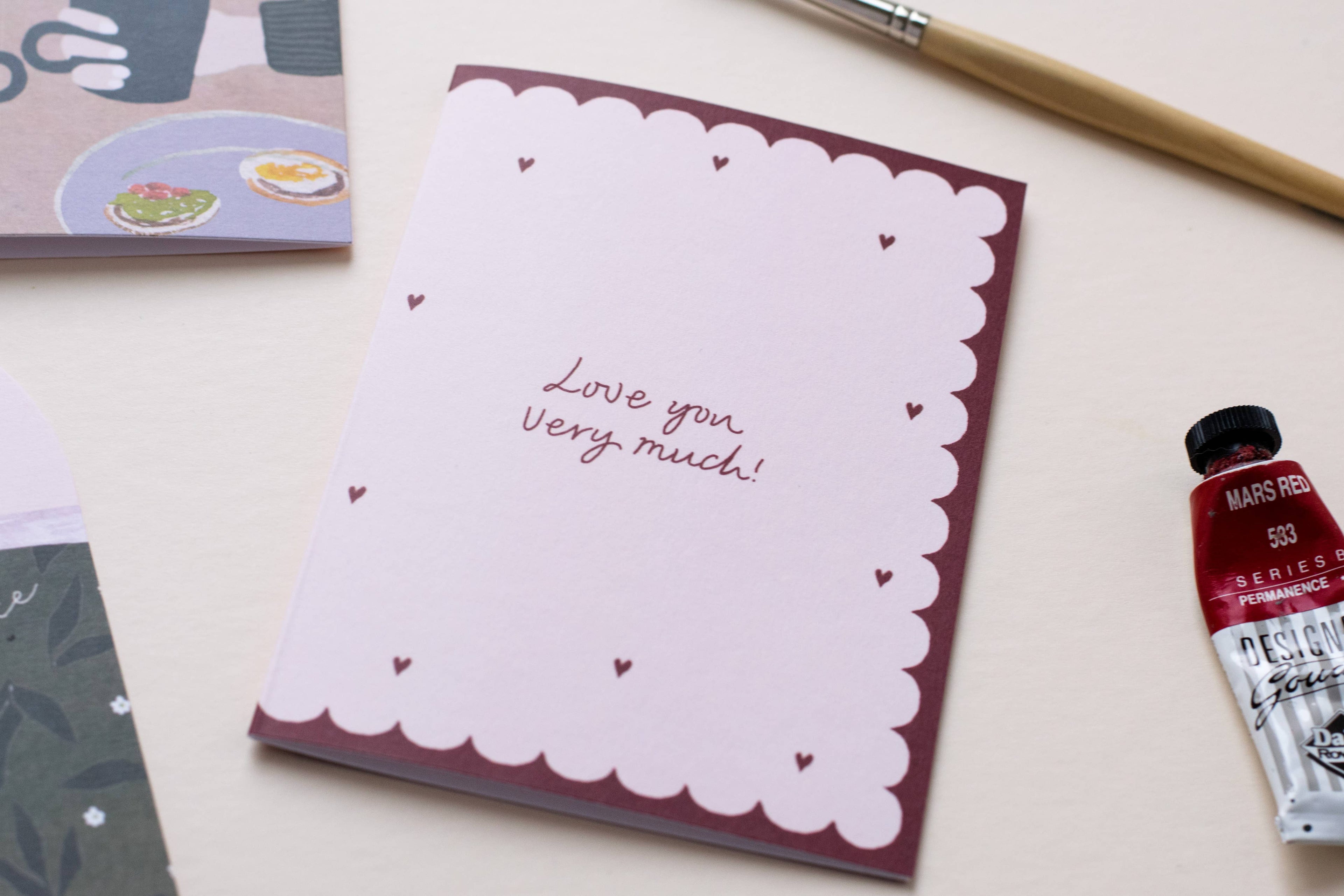 Love You Very Much Hearts Anniversary & Valentines Day Greeting Card