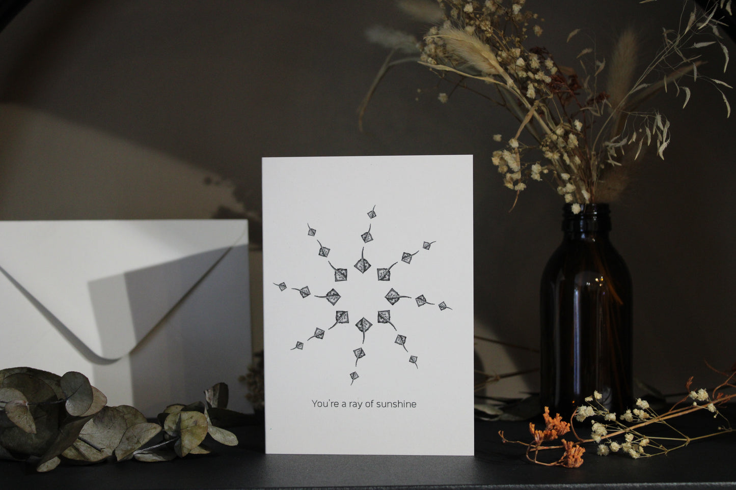 Ray Of Sunshine Stingray Greeting Card