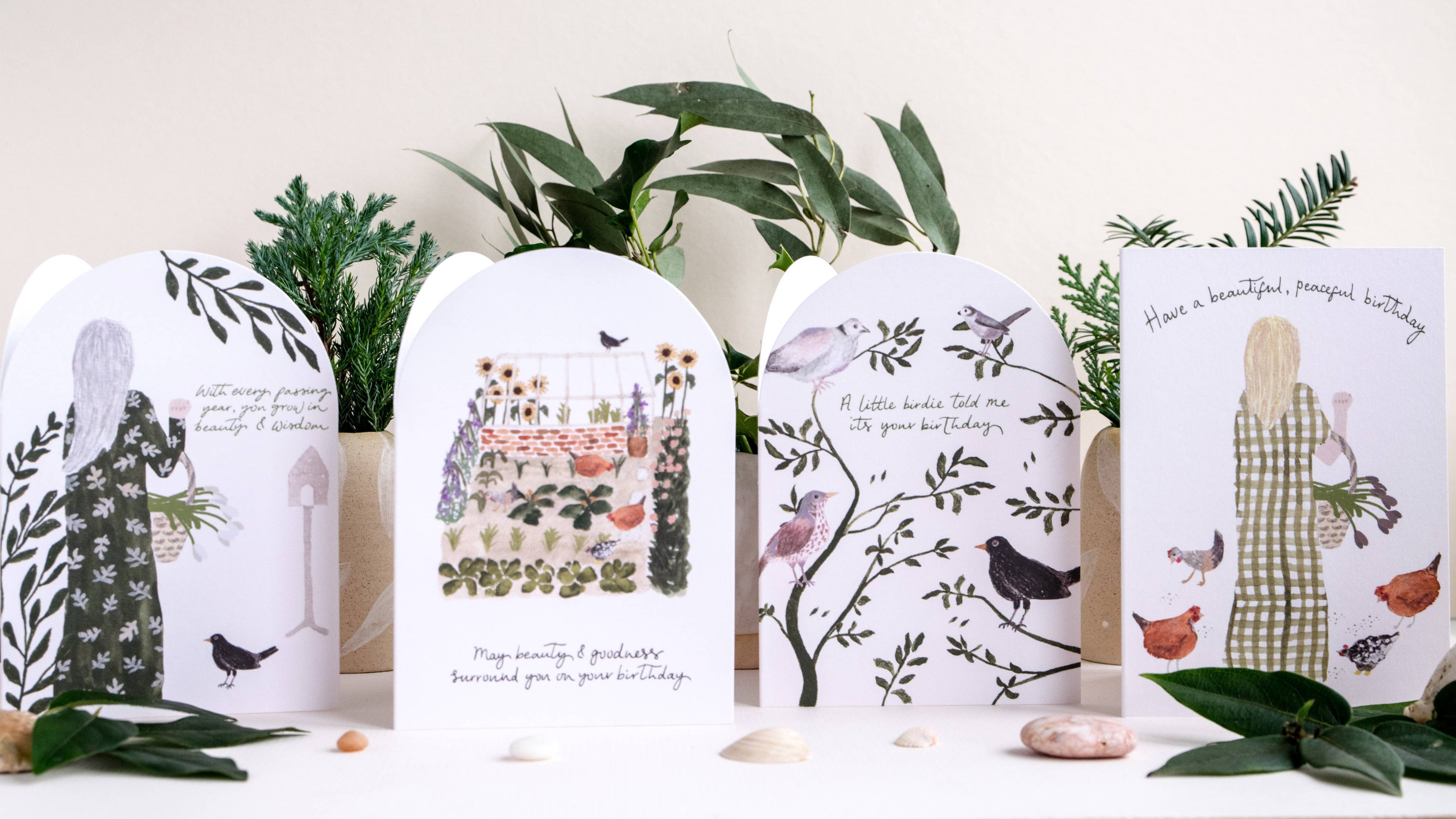 Selection of Hidden Pearl Studio Birthday Greeting Cards