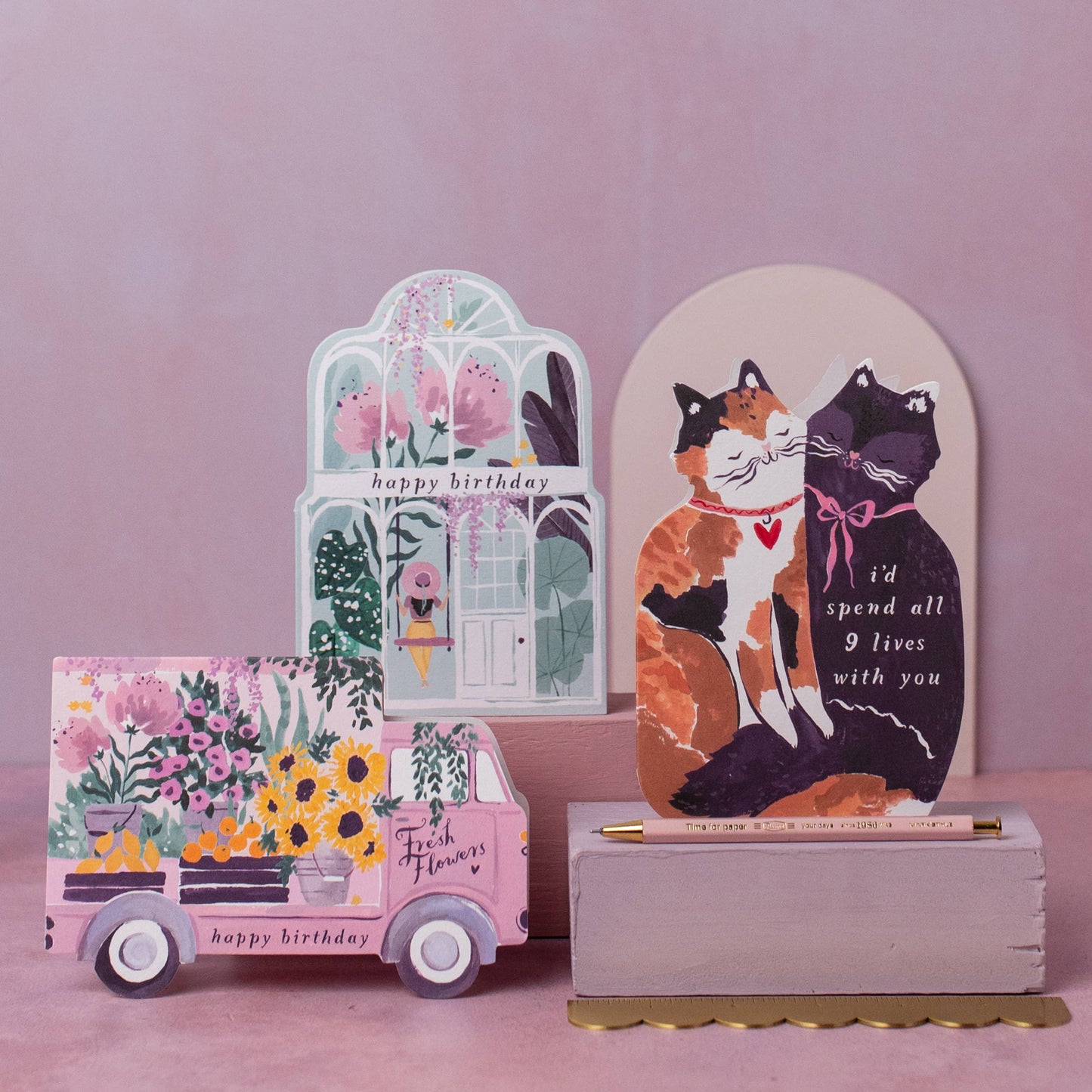 Selection of Sister Paper Co Birthday Greeting Cards