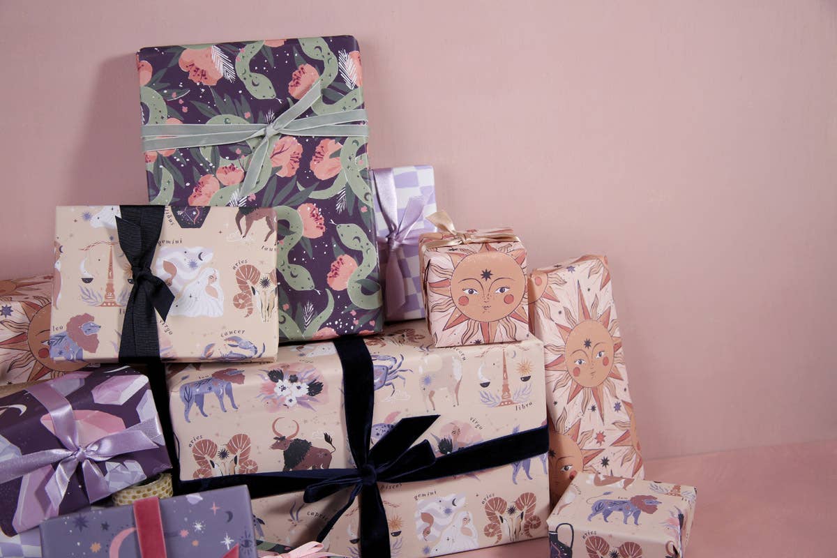 Selection of Sister Paper Co Gift Wrapping Paper