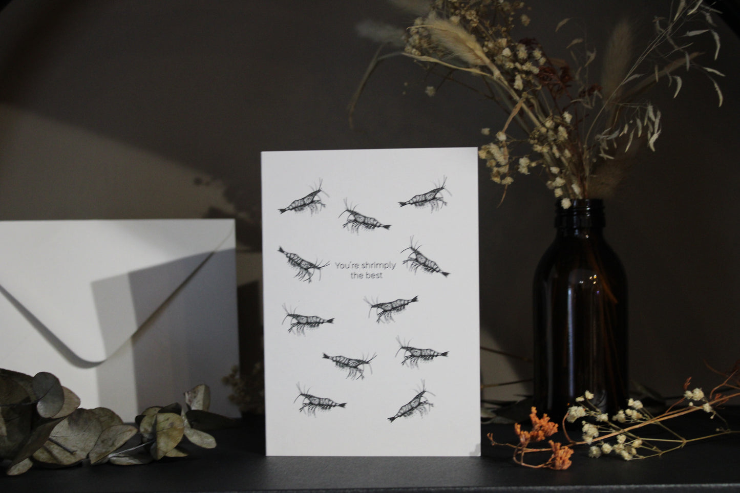 Shrimply The Best Prawn Greeting Card