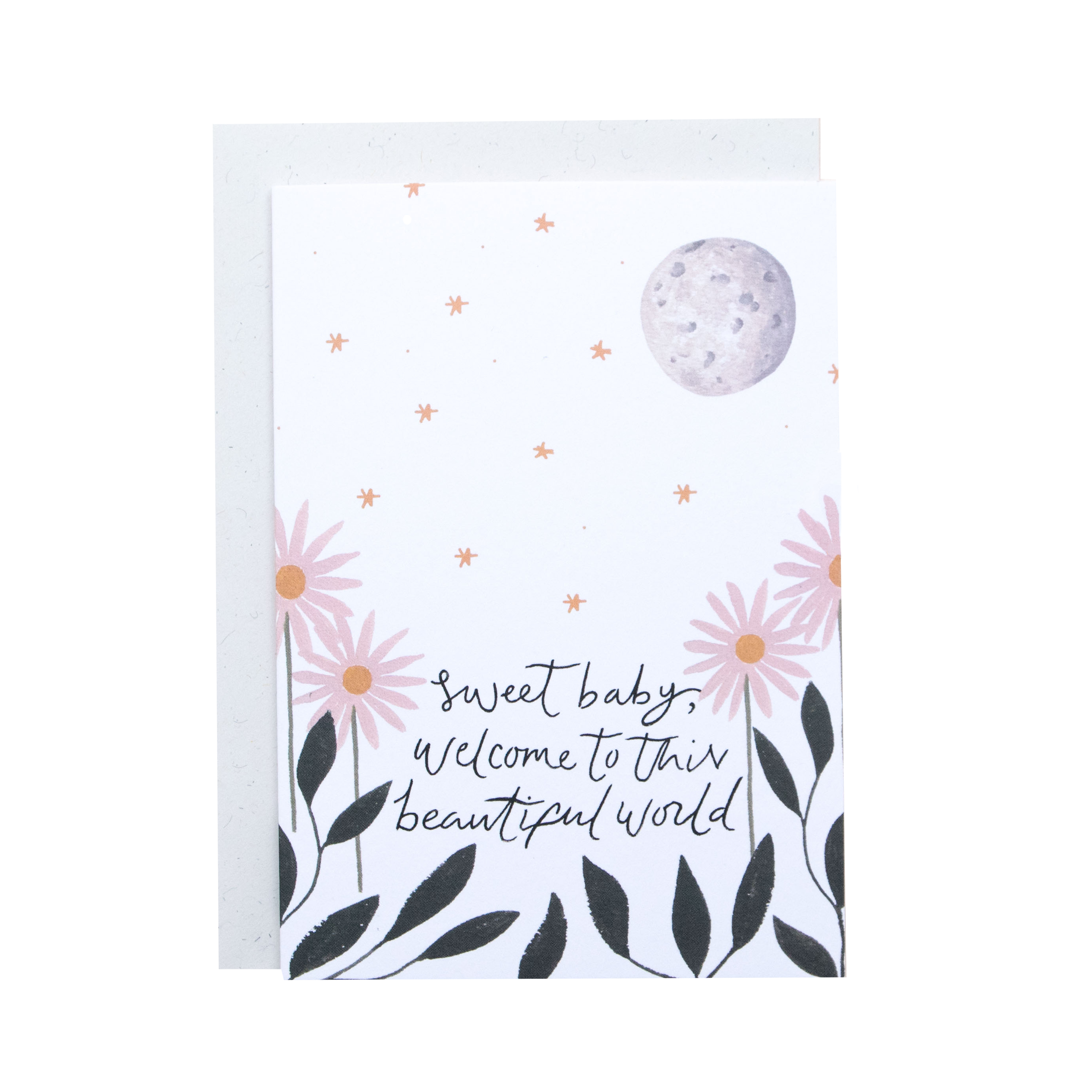 Sweet Baby Welcome New Baby Greeting Card