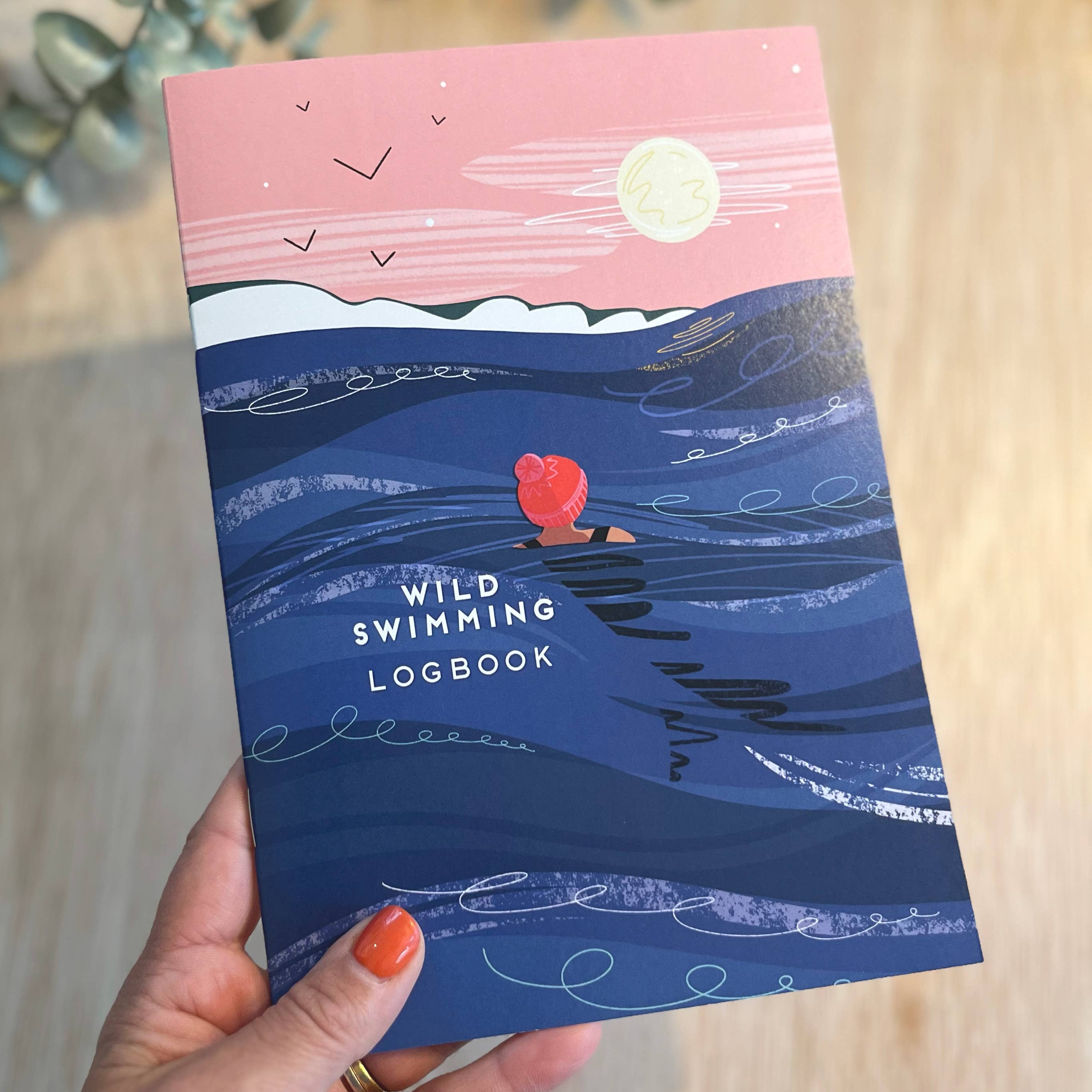 Wild Swimming Journal Logbook Sea Swimmer In Ocean