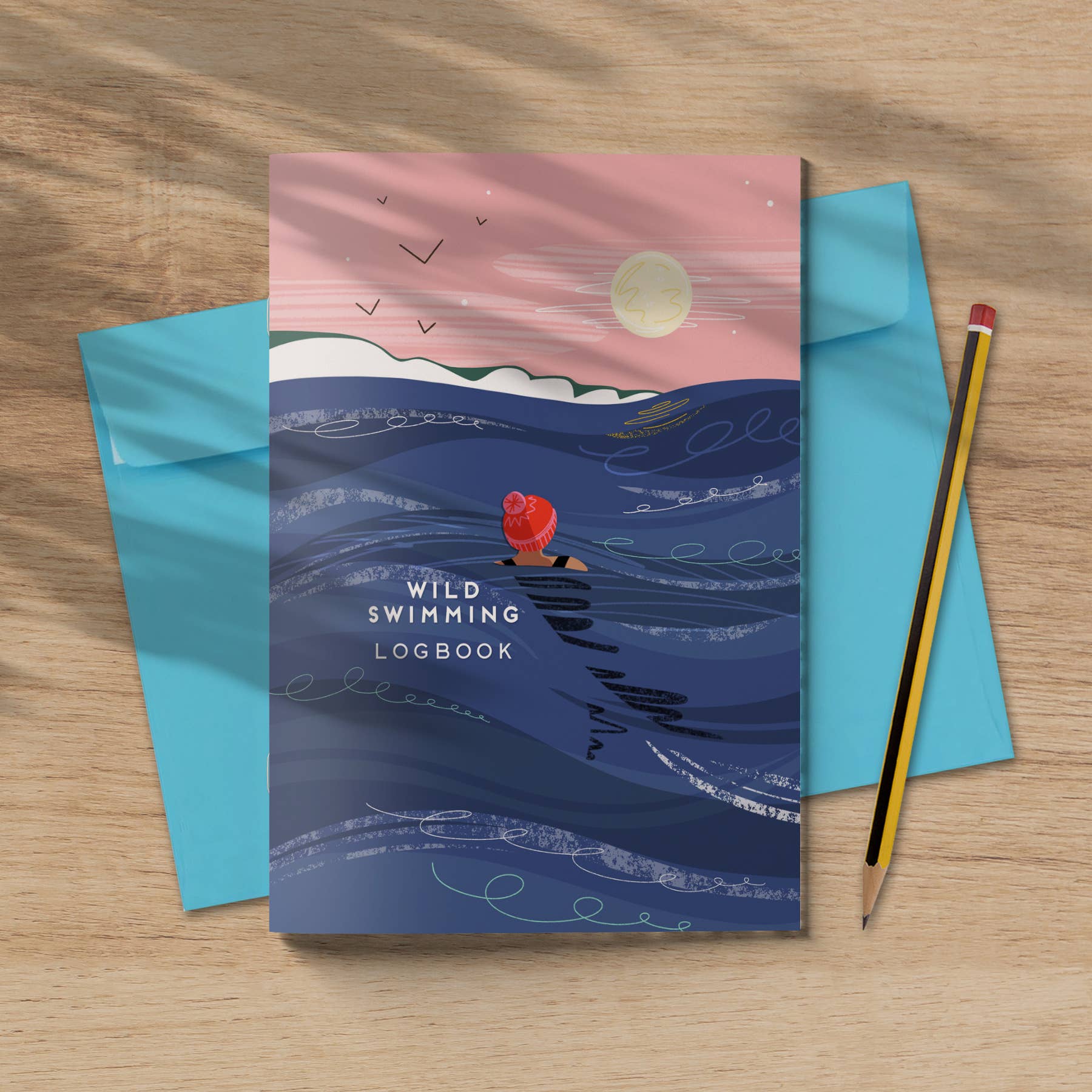 Wild Swimming Journal Logbook Sea Swimmer In Ocean