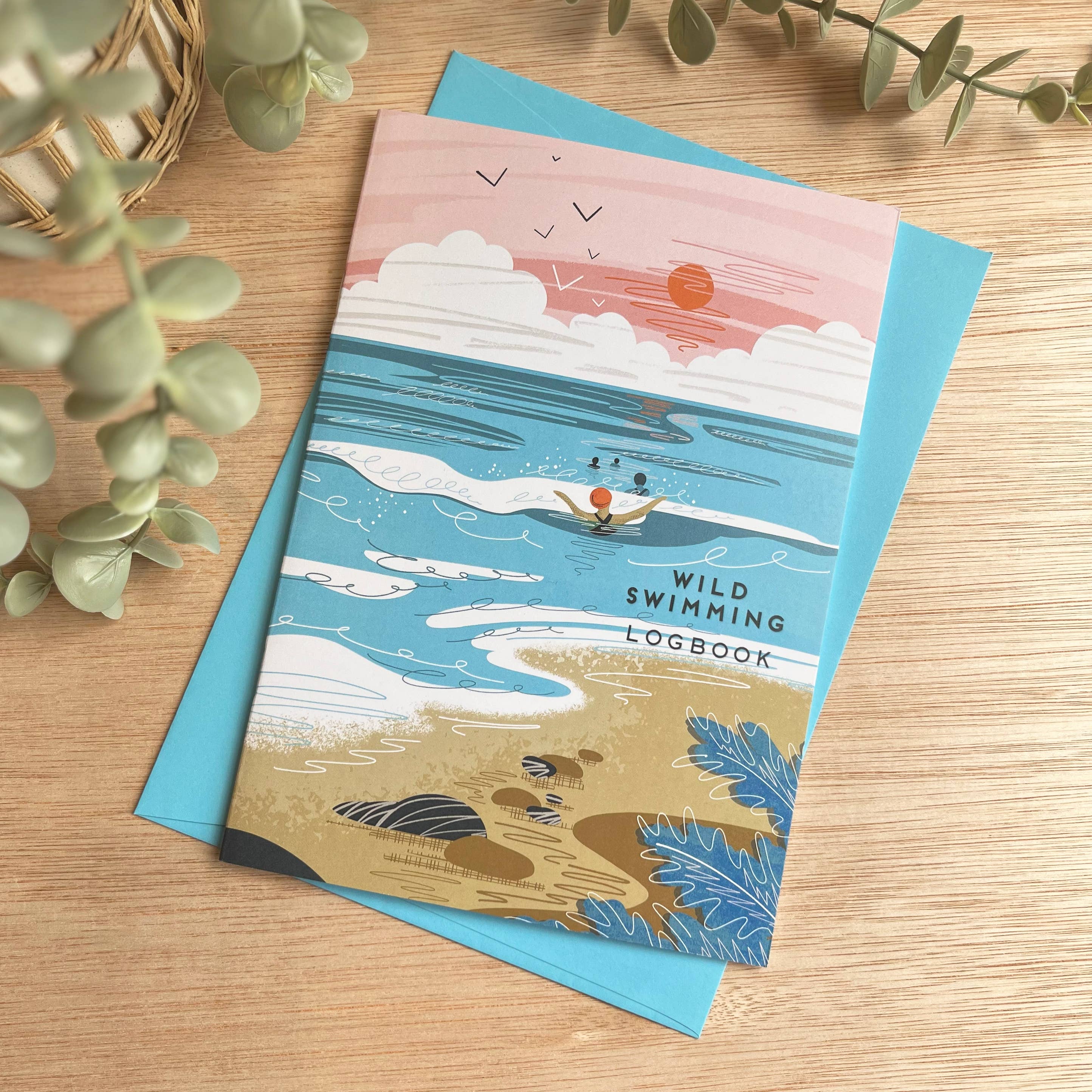Wild Swimming Logbook Journal Sea Swimmers Beach