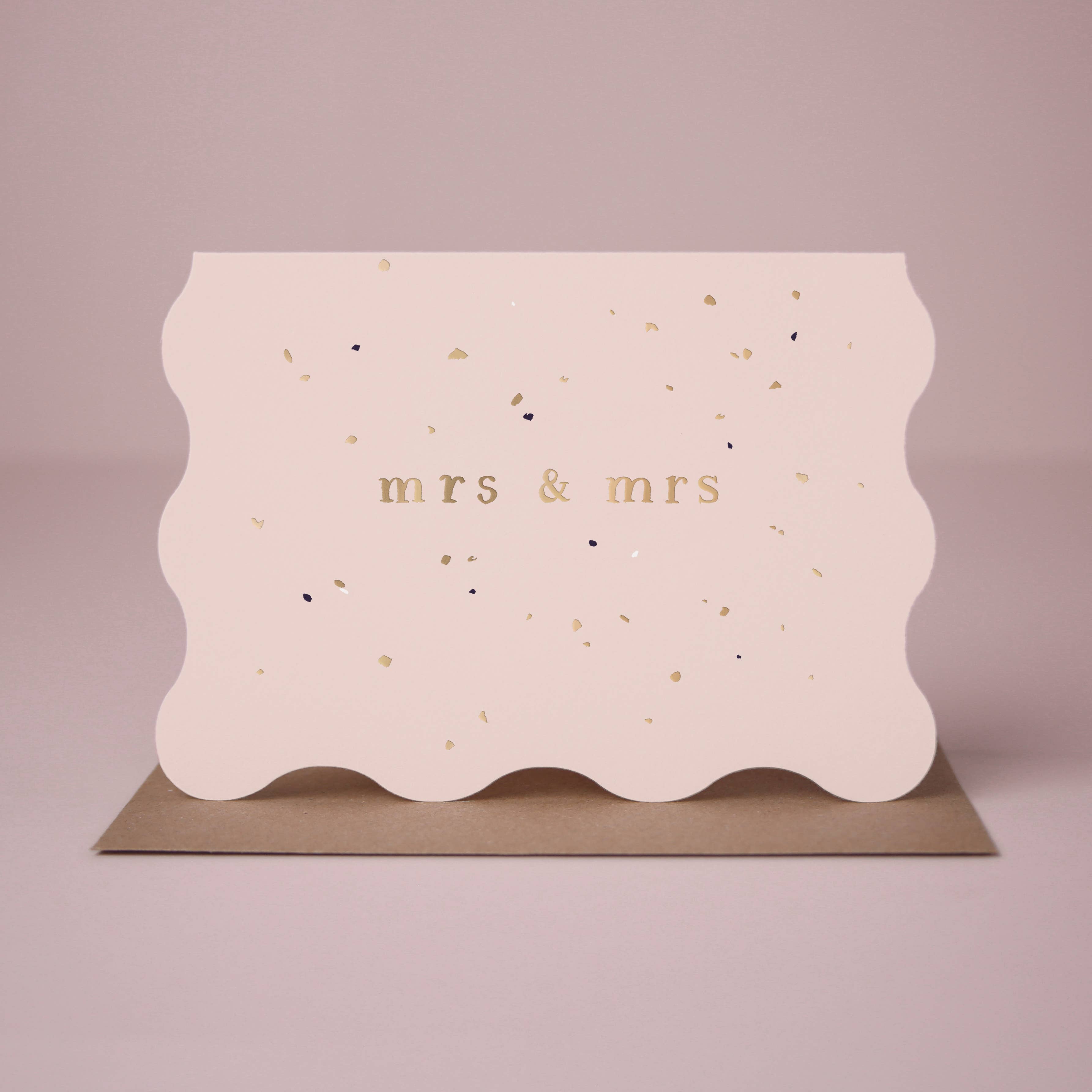 Mrs & Mrs Lesbian Wedding Card