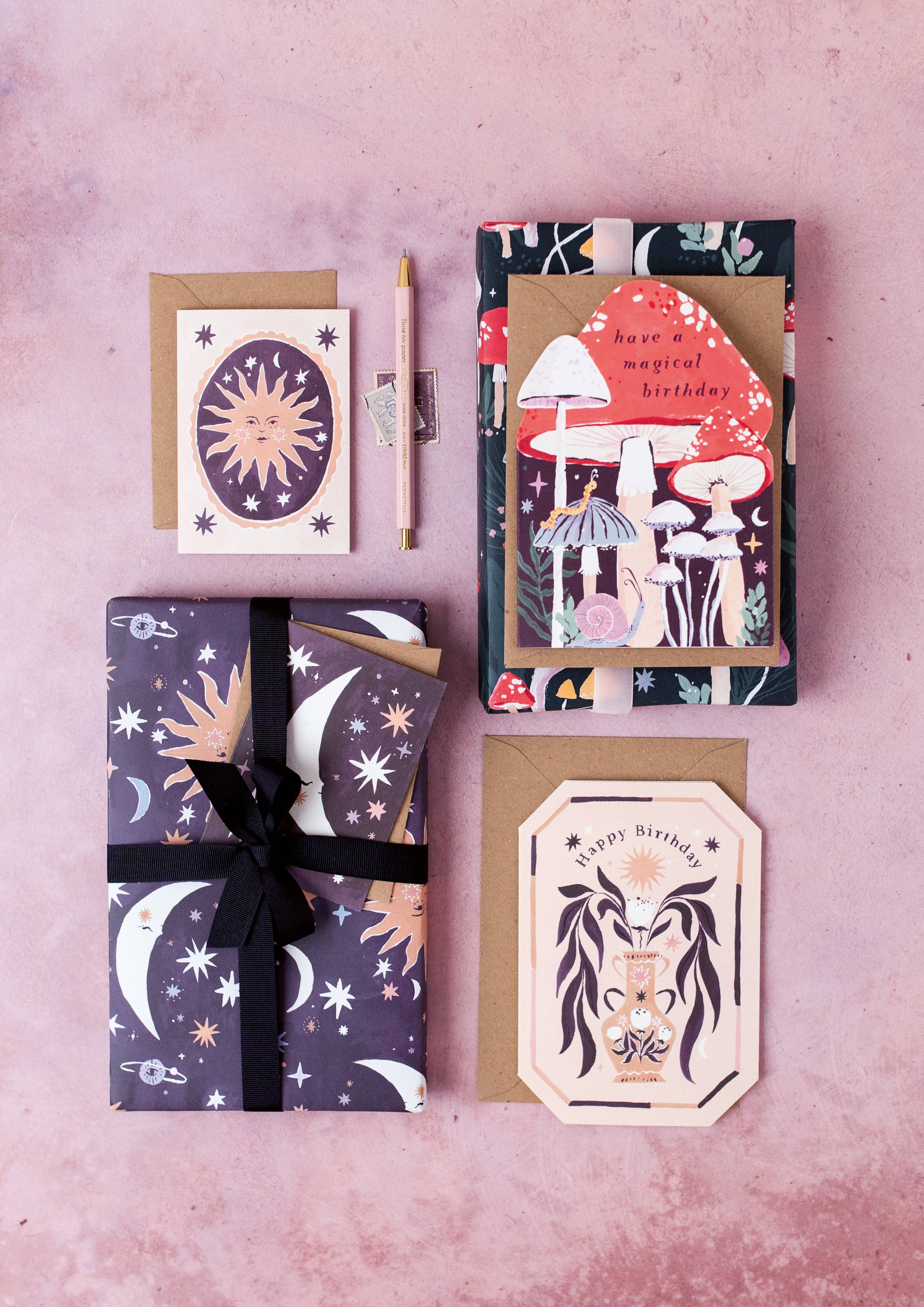 Smiling Sun Mini Greeting Card