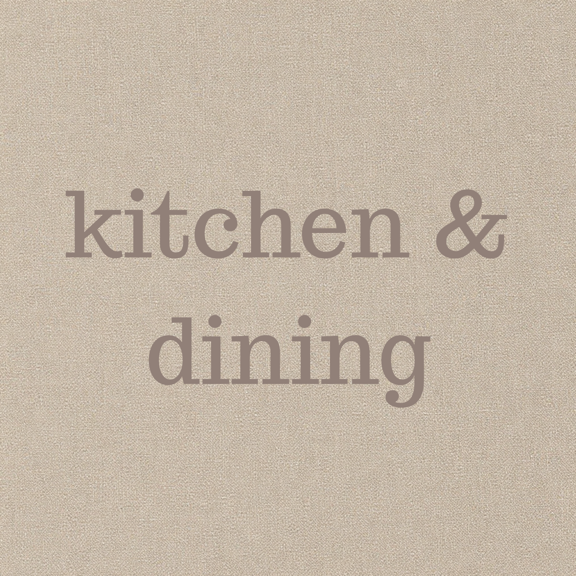 kitchen and dining