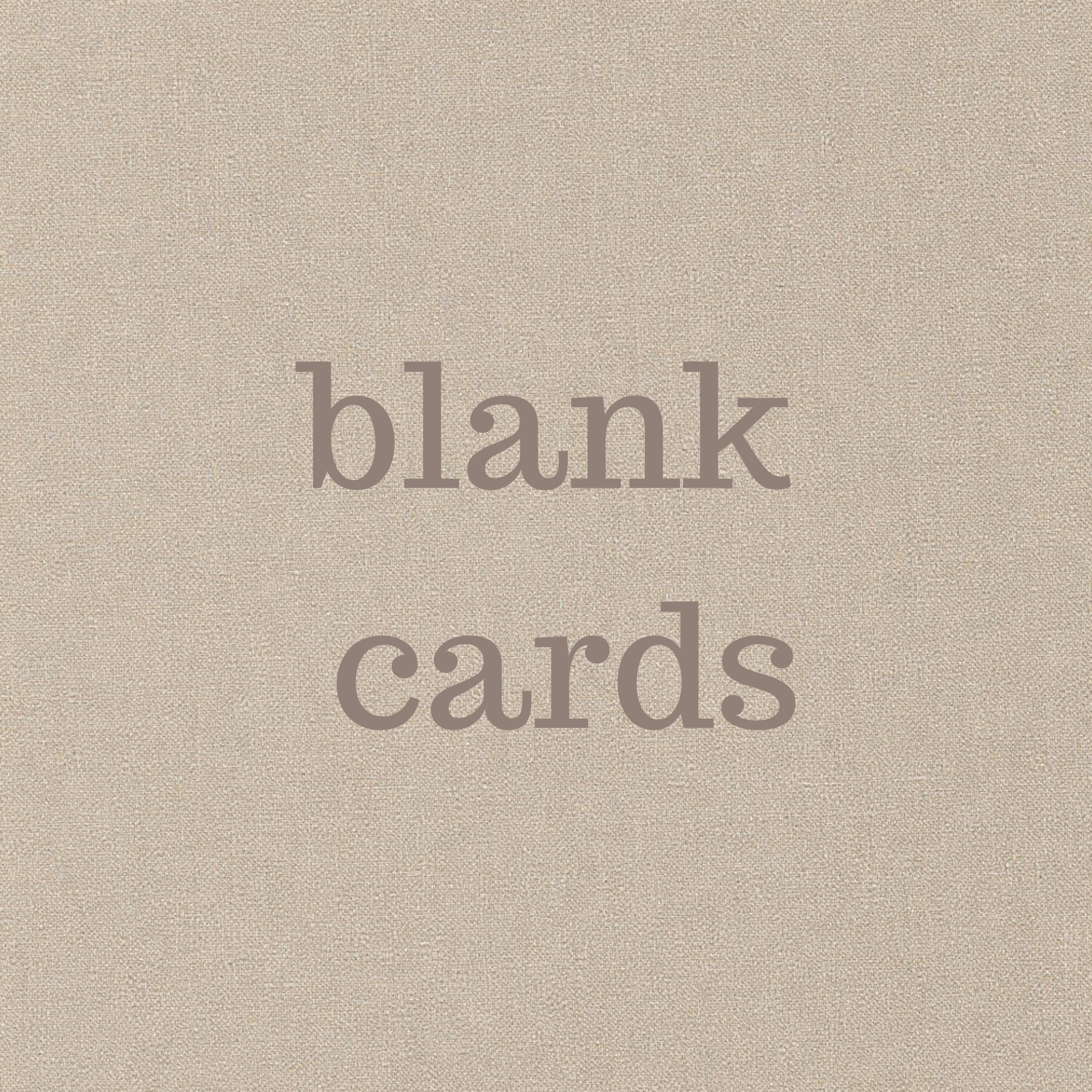 blank cards