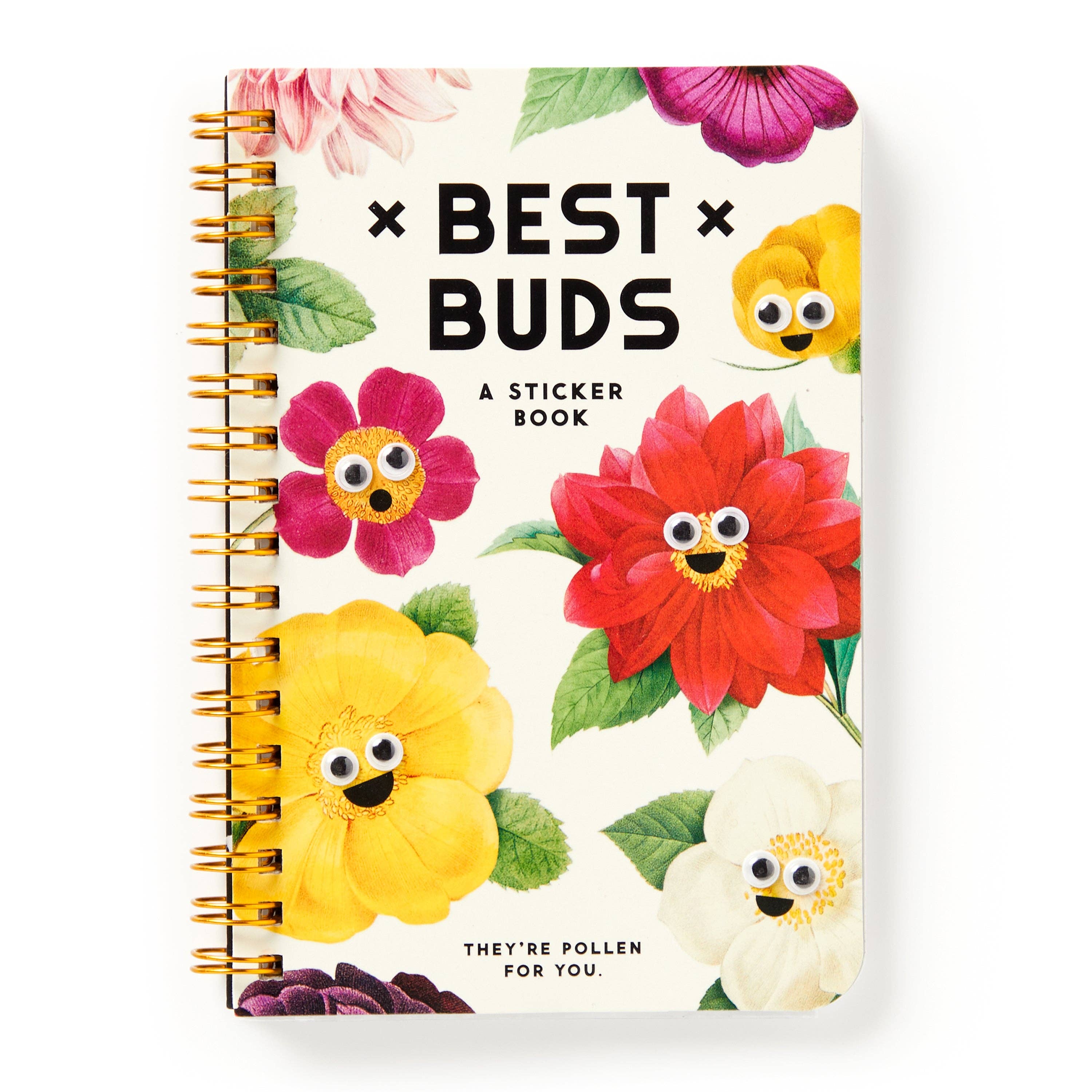 "Best Buds" - Flowers & Googly Eyes Sticker Book