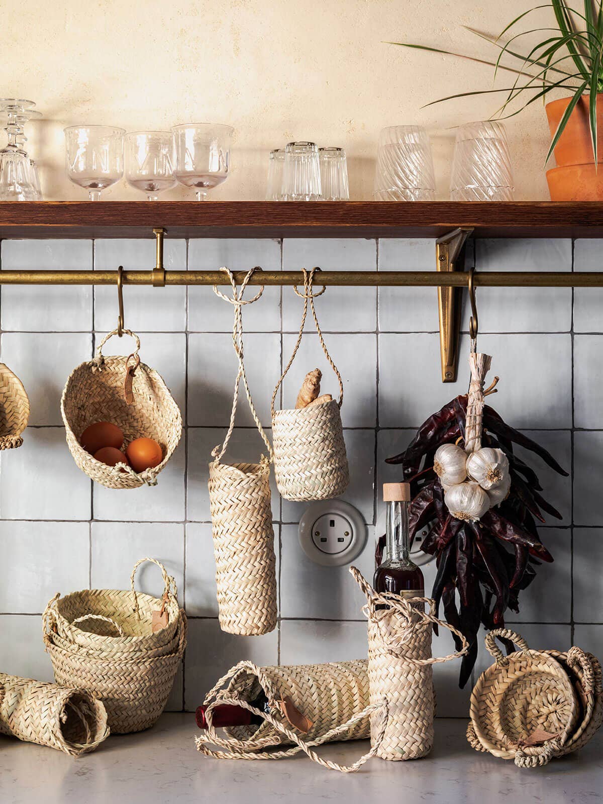 Hanging Dried Flower Baskets