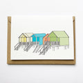 Beach Huts Greeting Card 