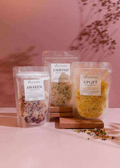 Awaken - Lavender, Jasmine and Rose Bath Salts 125g Pouch