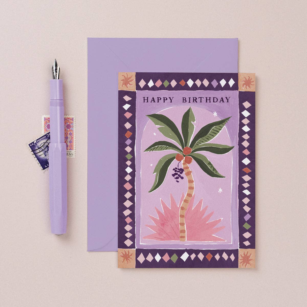 Palm Tree Birthday Card