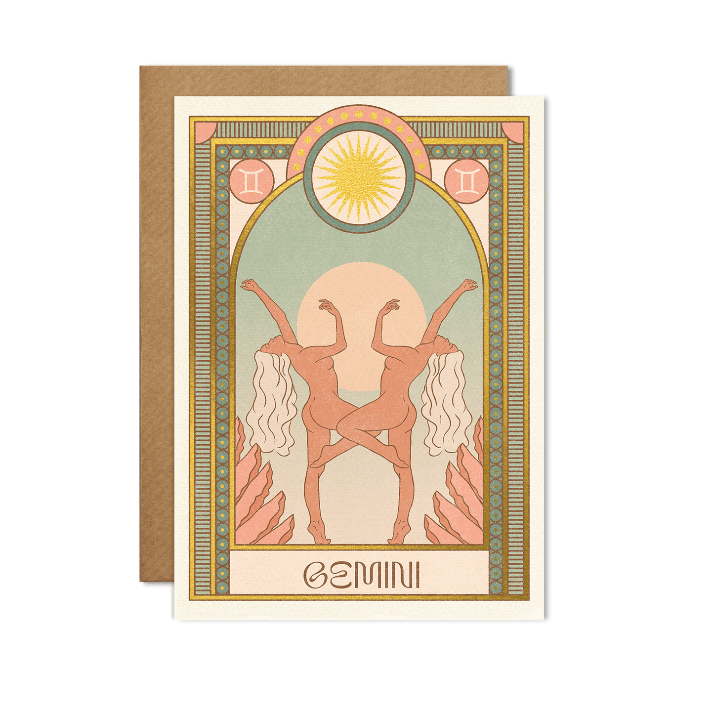 Gemini Zodiac Card