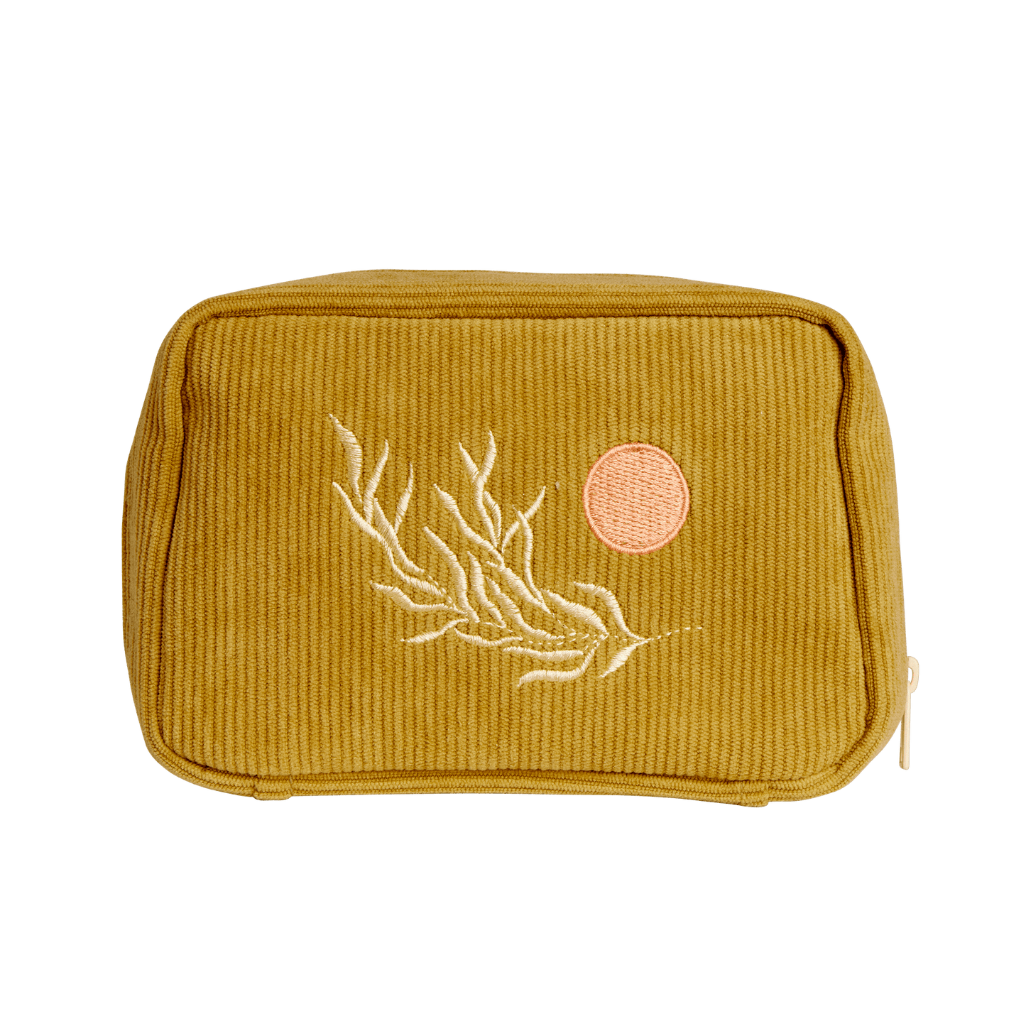 Corduroy Makeup Bag in Olive