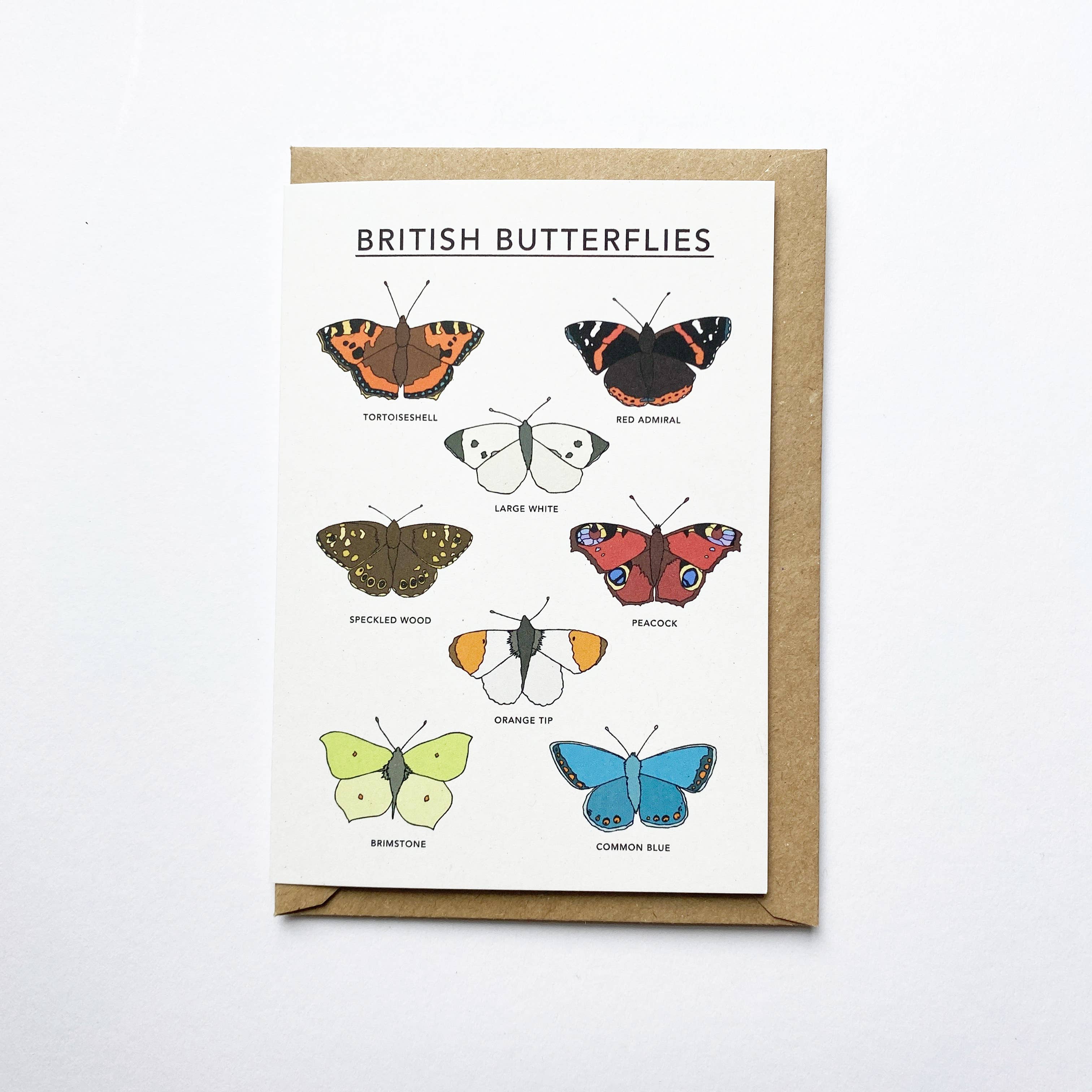 British Butterflies Greeting Card