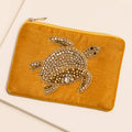 Beaded Turtle Zip Pouch