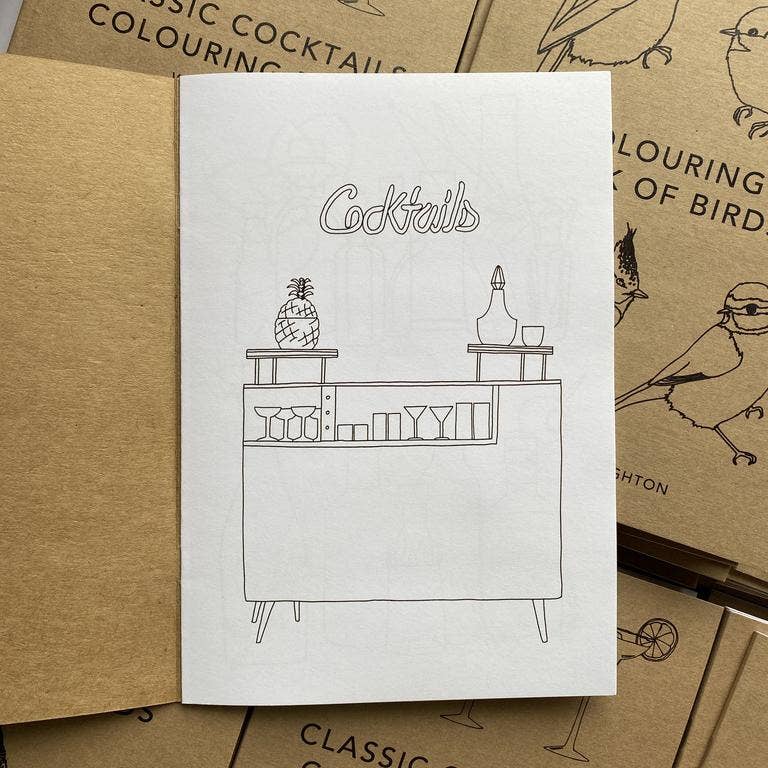 Cocktails Colouring Book