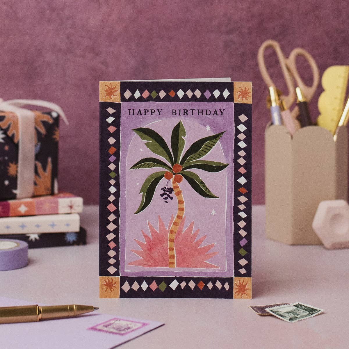 Palm Tree Birthday Card
