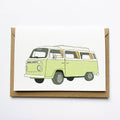 Vintage Campervan Greeting Card 