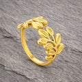 Fern Adjustable Ring - PVD Gold Plated