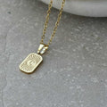 Moon And Star Pendant Necklace - PVD Gold Plated