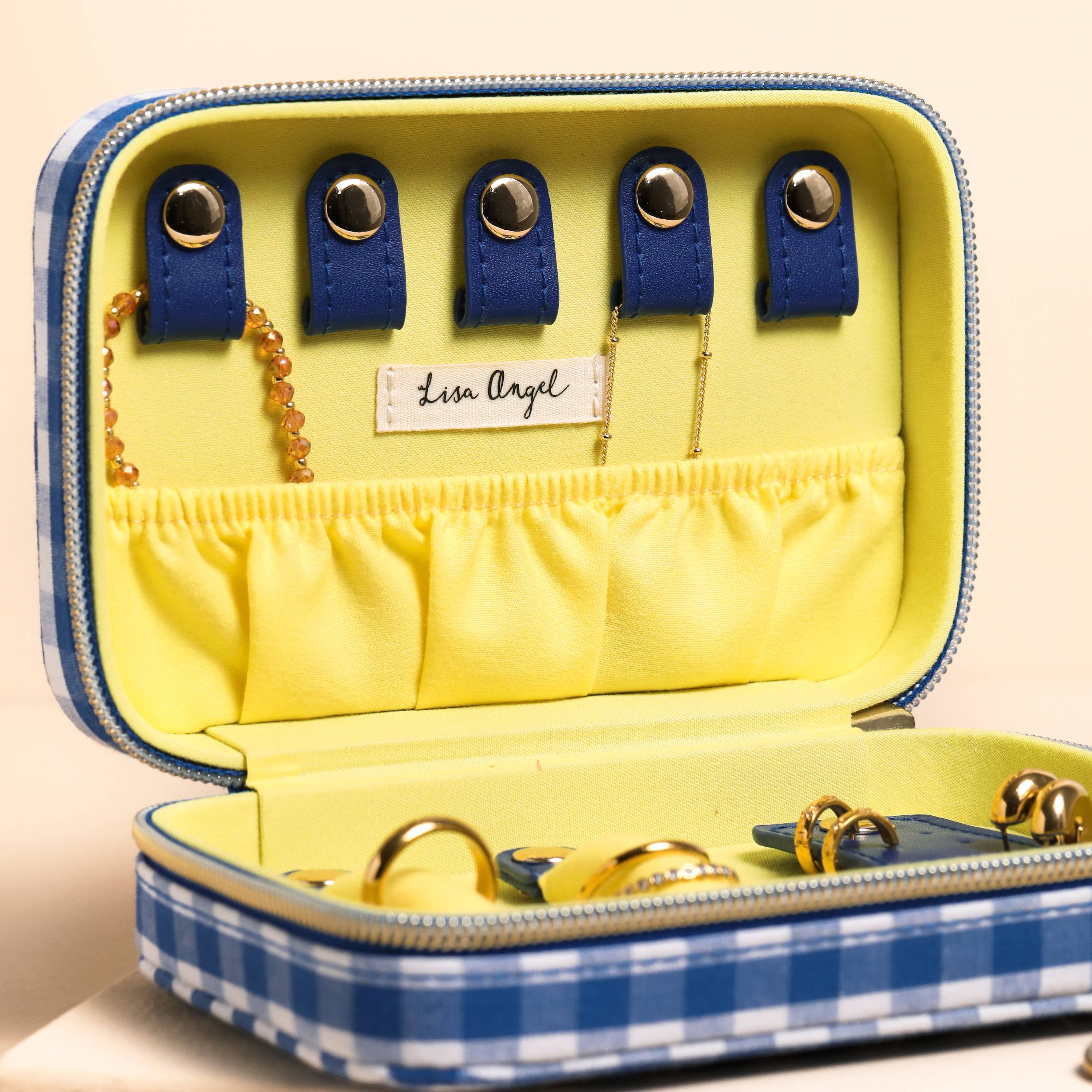 Tutto Bene Lobster Embroidery Travel Jewellery Case