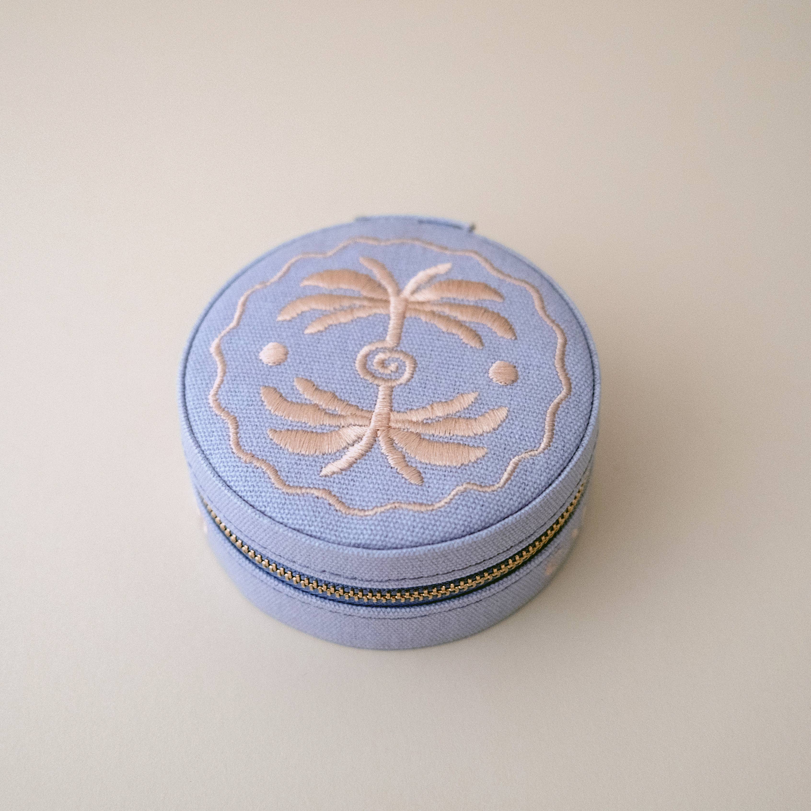 Travel Jewellery Case With Embroidery