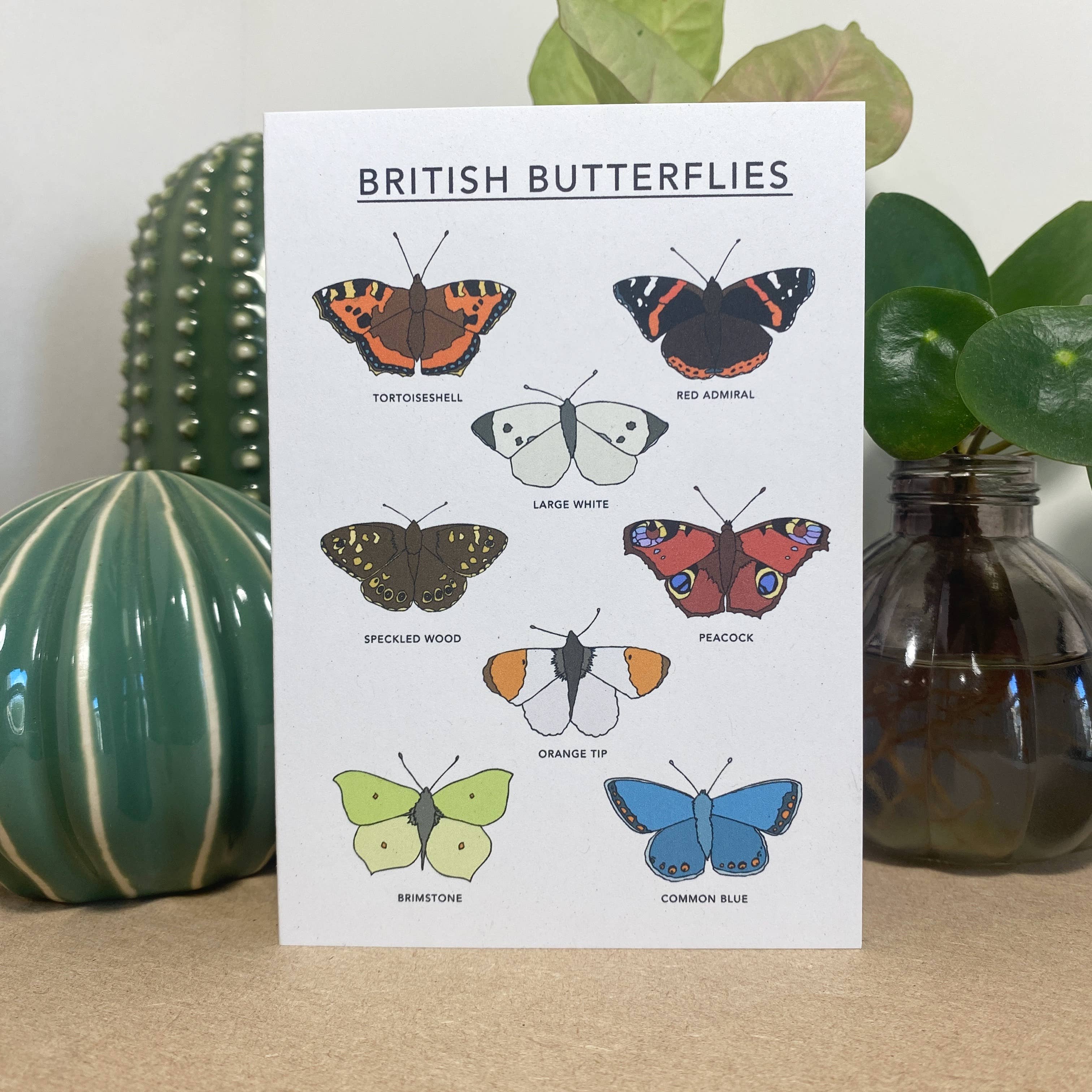 British Butterflies Greeting Card