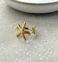 Starfish Adjustable Ring - PVD Gold Plated
