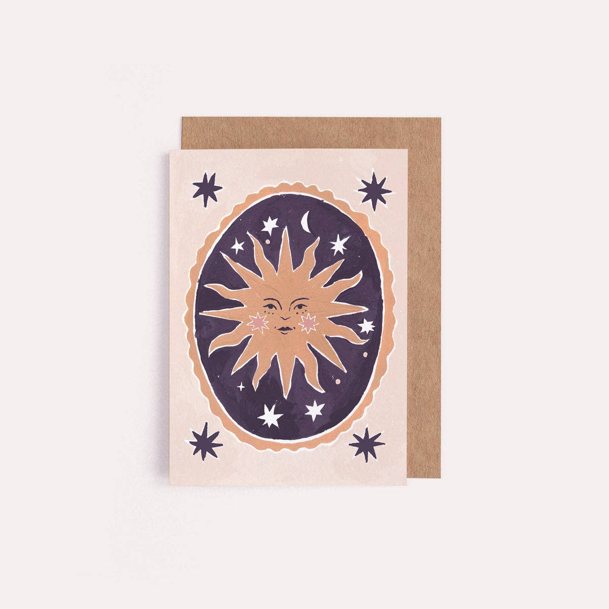 Smiling Sun Mini Greeting Card