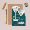 Tini Bit Older Martini Glass Cocktail Birthday Card