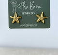 Starfish Stud Earrings - PVD Gold Plated