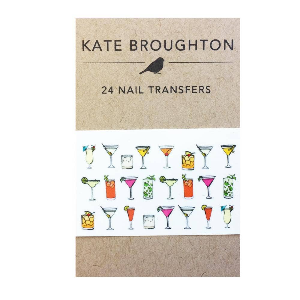 Cocktail Nail Art Transfers